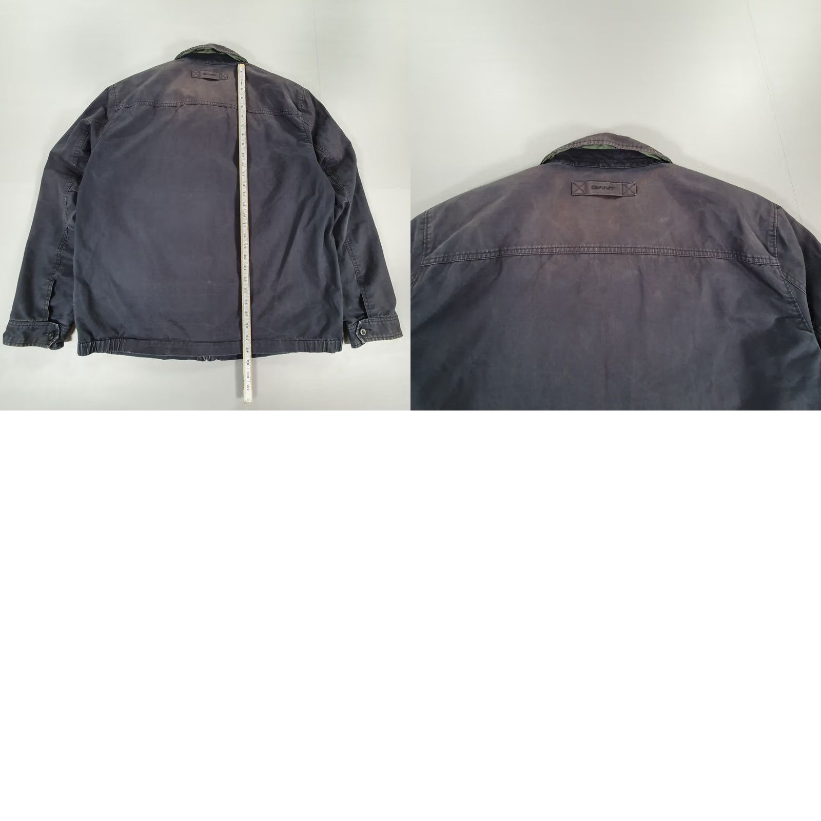 Gant GANT Mens Jacket Navy Blue Cotton Full Zip - Vintage - 2XL - Casual with Collared Design - Size US XXL / EU 58 / 5 - 9 Thumbnail