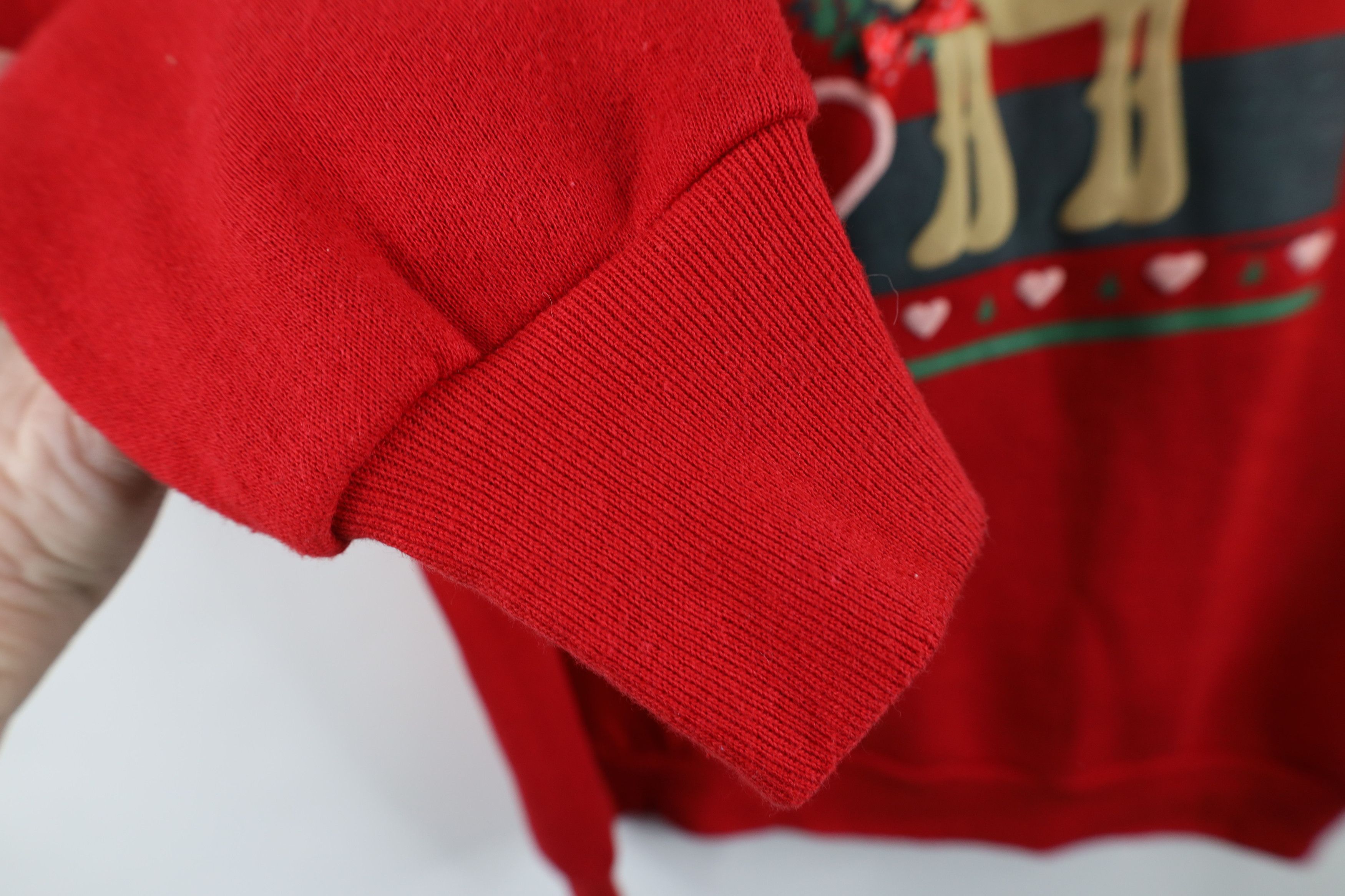 Vintage Vintage 80s Streetwear Christmas Reindeer Sweatshirt Size XL / US 12-14 / IT 48-50 - 7 Thumbnail