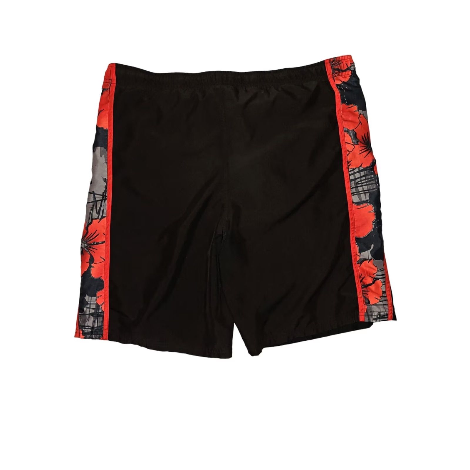 Nike Nike Mens XL Black Swim Trunks Men Floral Draw String Vacation Beach Size ONE SIZE - 8 Thumbnail
