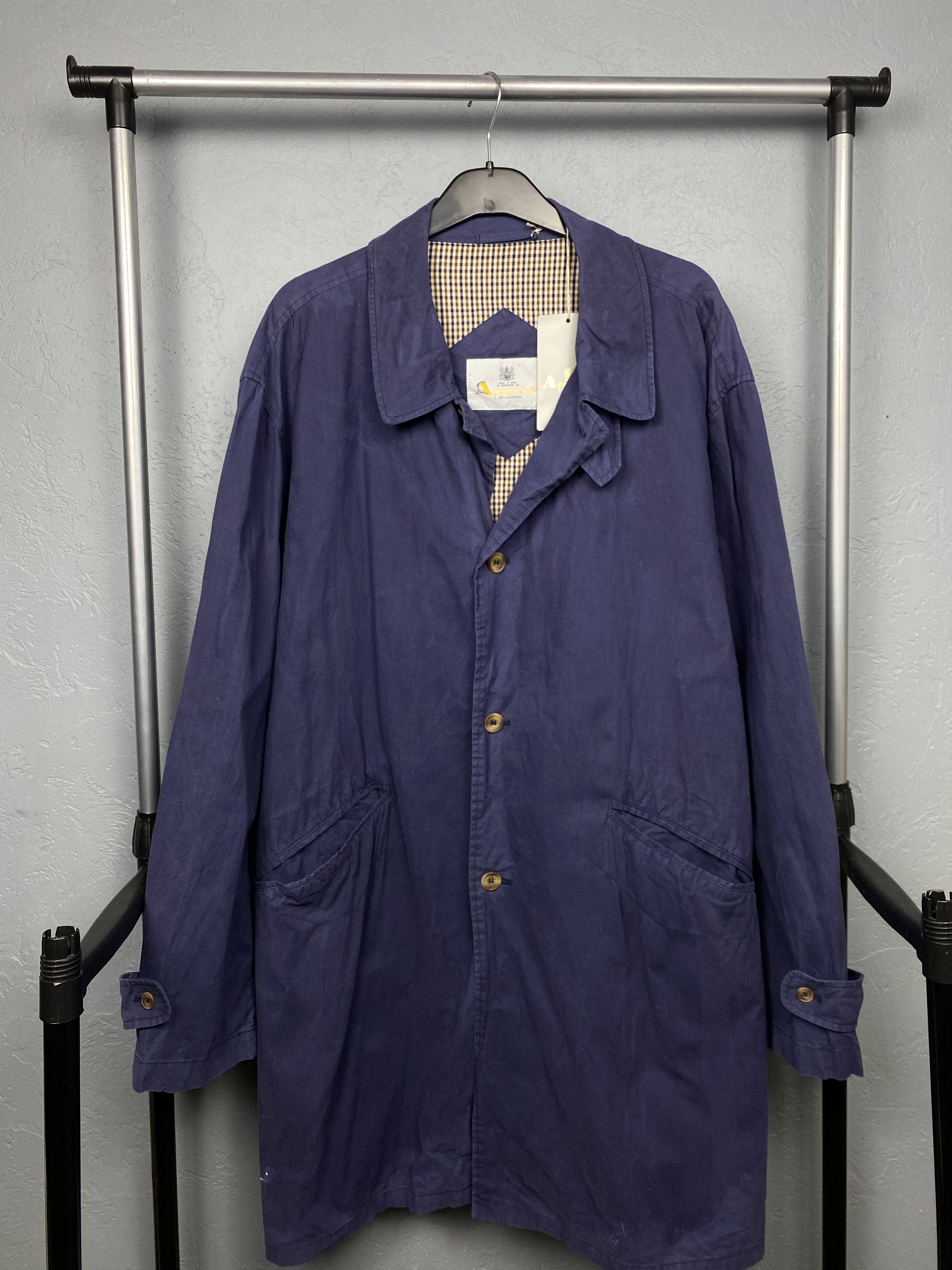 Aquascutum NEW Aquascutum Vintage Mens Trench Coat Jacket Size US XL / EU 56 / 4 - 1 Thumbnail