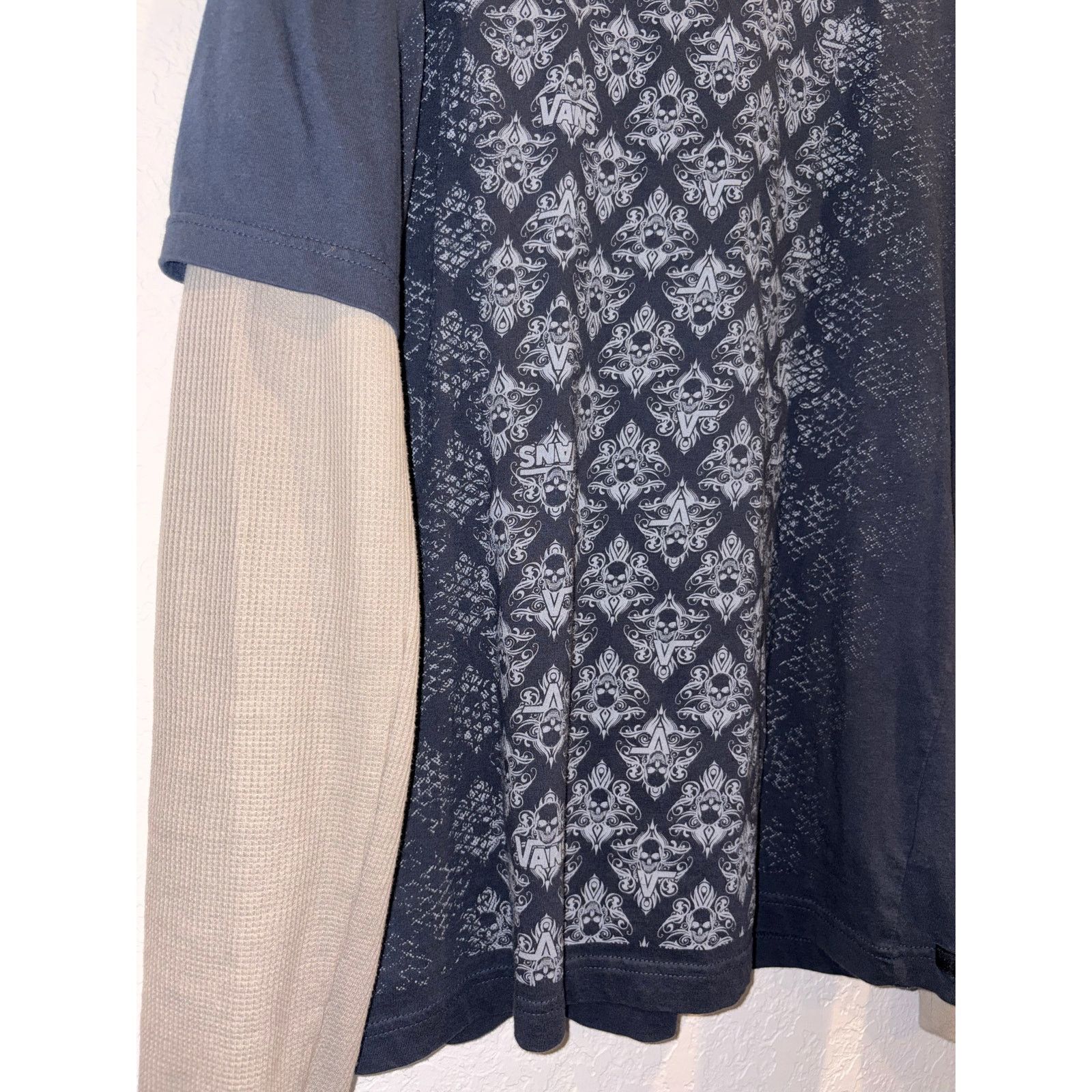 Vans Vans Skull Skater Waffle Longsleeve Size US L / EU 52-54 / 3 - 2 Thumbnail