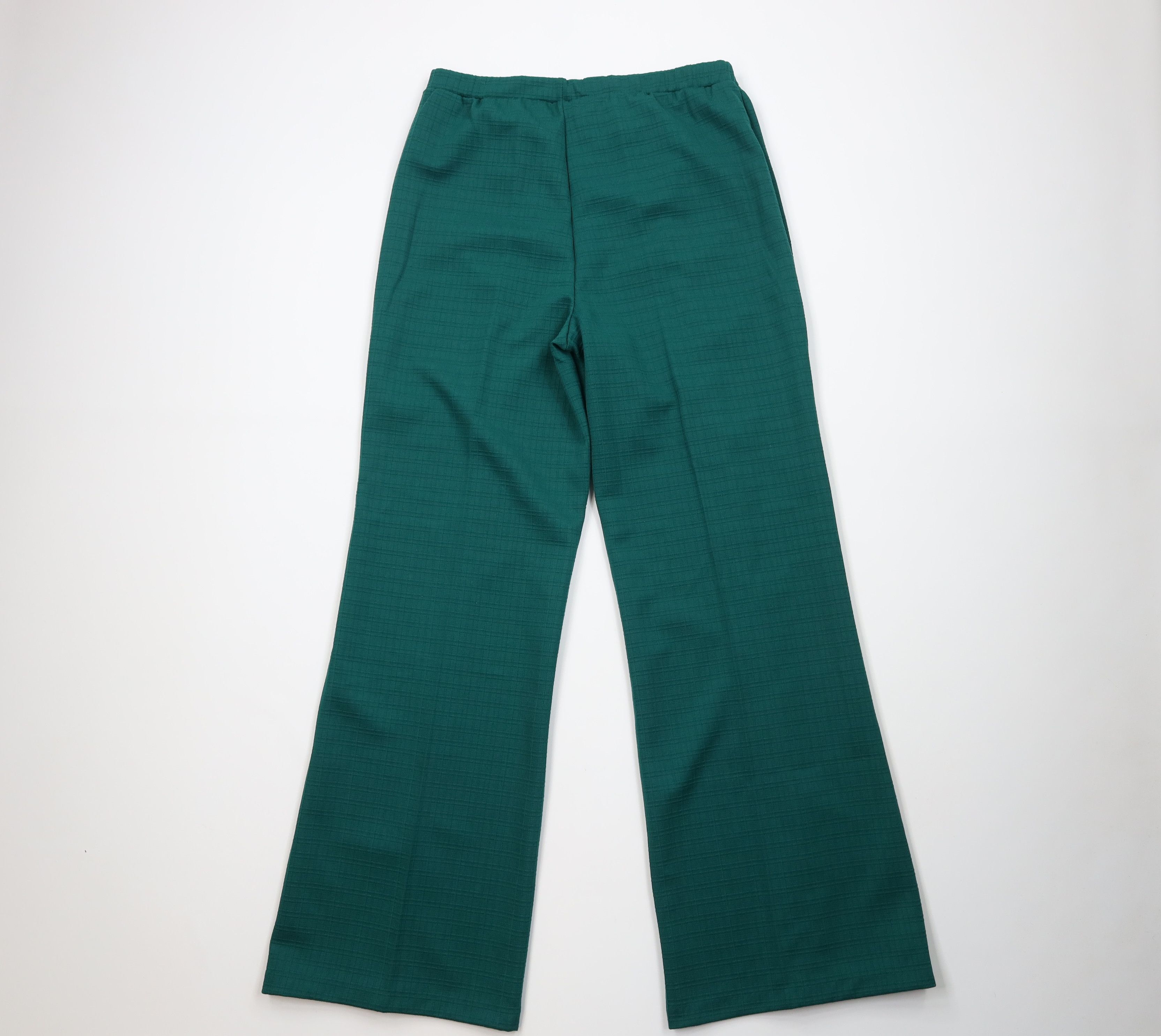 Vintage Vintage 70s Streetwear Knit Bell Bottoms Pants Green USA Size 38" / US 16 / IT 52 - 8 Thumbnail