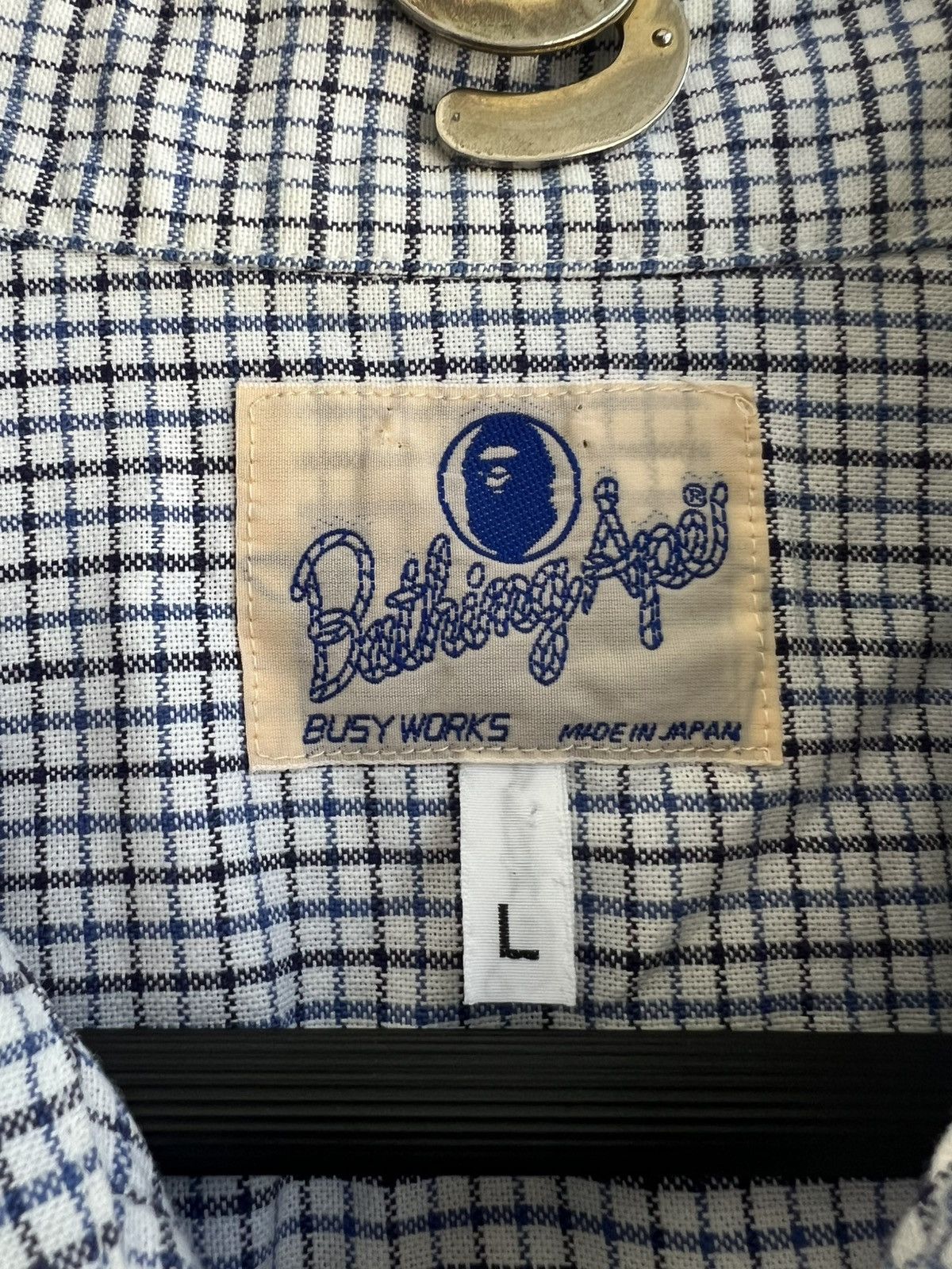 Bape Vintage 1990s Bathing Ape Busy Work Plain Western B/D Shirt Size US L / EU 52-54 / 3 - 7 Thumbnail