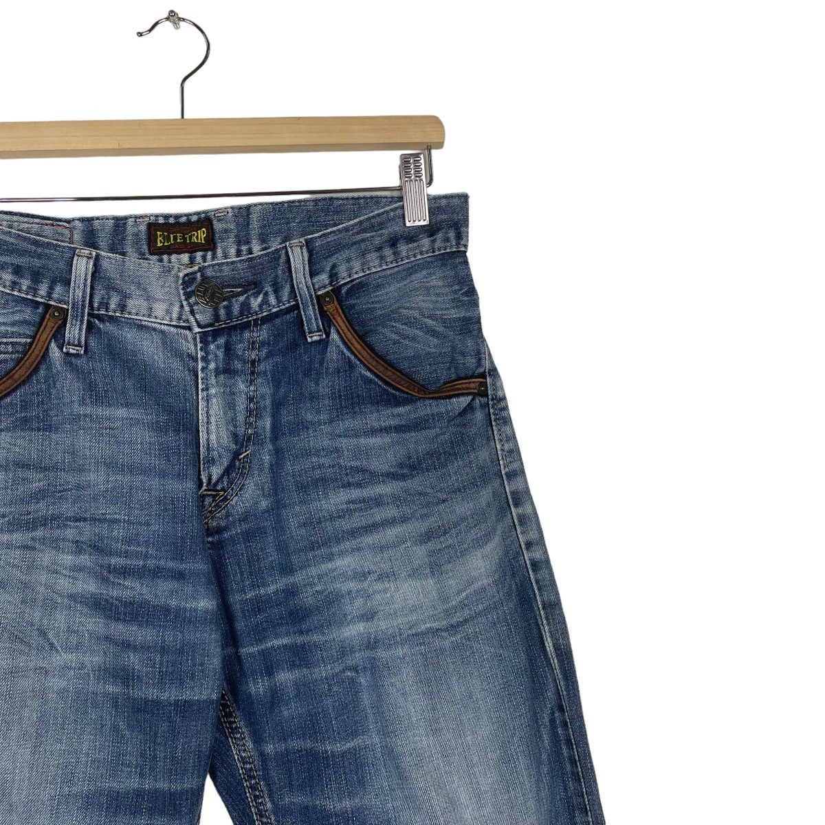 Edwin RIOT🔥30x30 Edwin Blue Trip Flare Denim Nice Colour Size US 30 / EU 46 - 5 Thumbnail