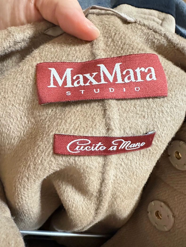 Max Mara Max Mara Red Label Cashmere Mid-Length Color-Block Coat Size S / US 4 / IT 40 - 3 Thumbnail