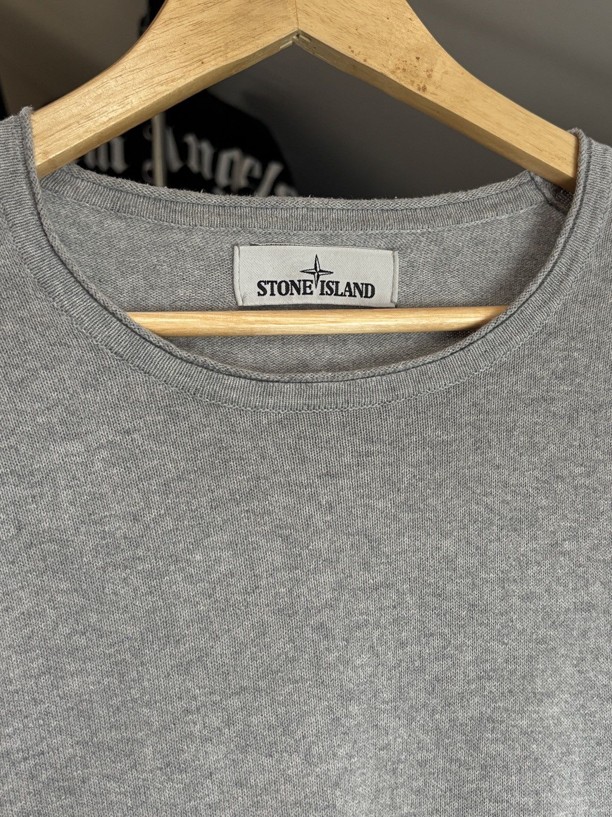 Stone Island Stone Island Vintage Grey Long Sleeve Thin Cotton Sweater Size US L / EU 52-54 / 3 - 5 Thumbnail