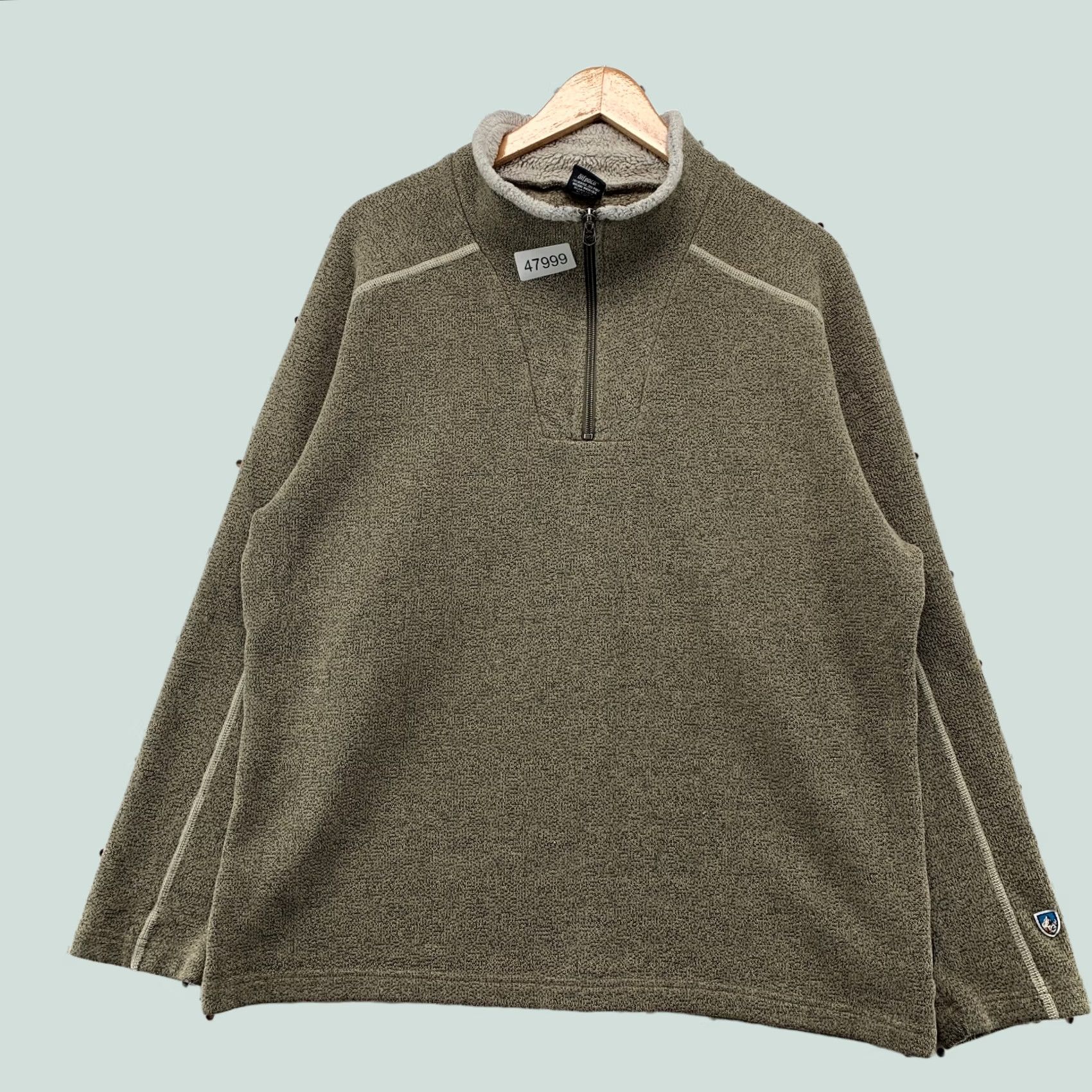 Vintage Kuhl Europa 1/4 Zip Fleece Sweatshirt Pullover Mens XL Alfpaca Oatmeal Outdoor Size US XL / EU 56 / 4 - 1 Thumbnail