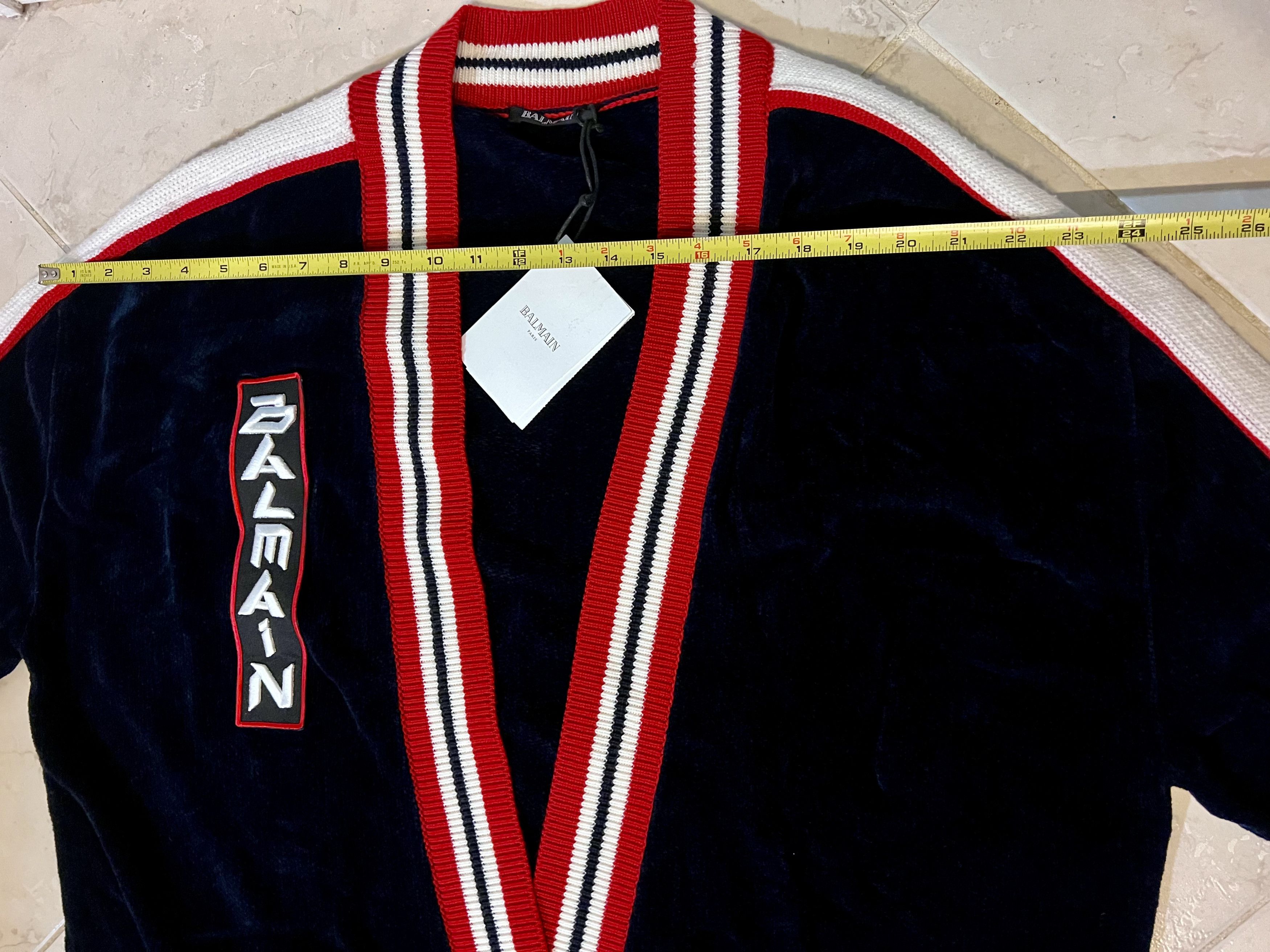 Balmain Balmain Maxi Velvet Cardigan Oversize Japanese Style Size US S / EU 44-46 / 1 - 13 Thumbnail