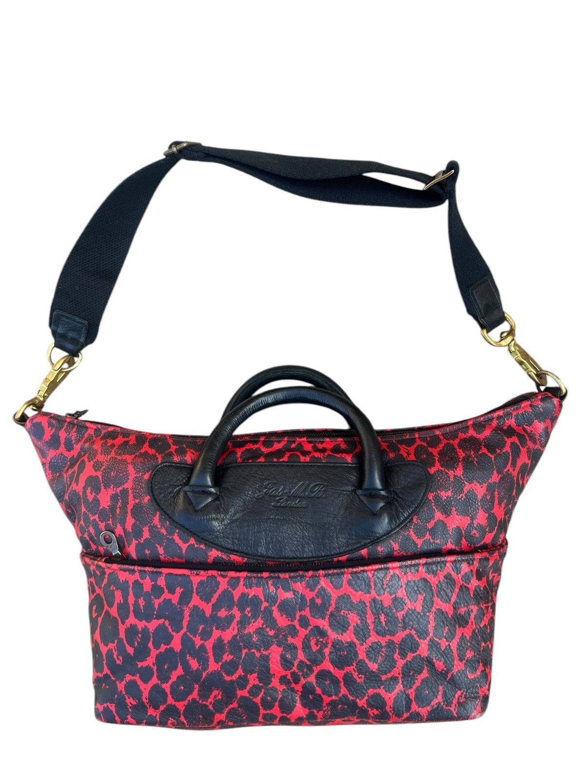 Jas MB Jas - M.B. London Patina Leather Camouflage 2 Way Bag Size ONE SIZE - 8 Thumbnail