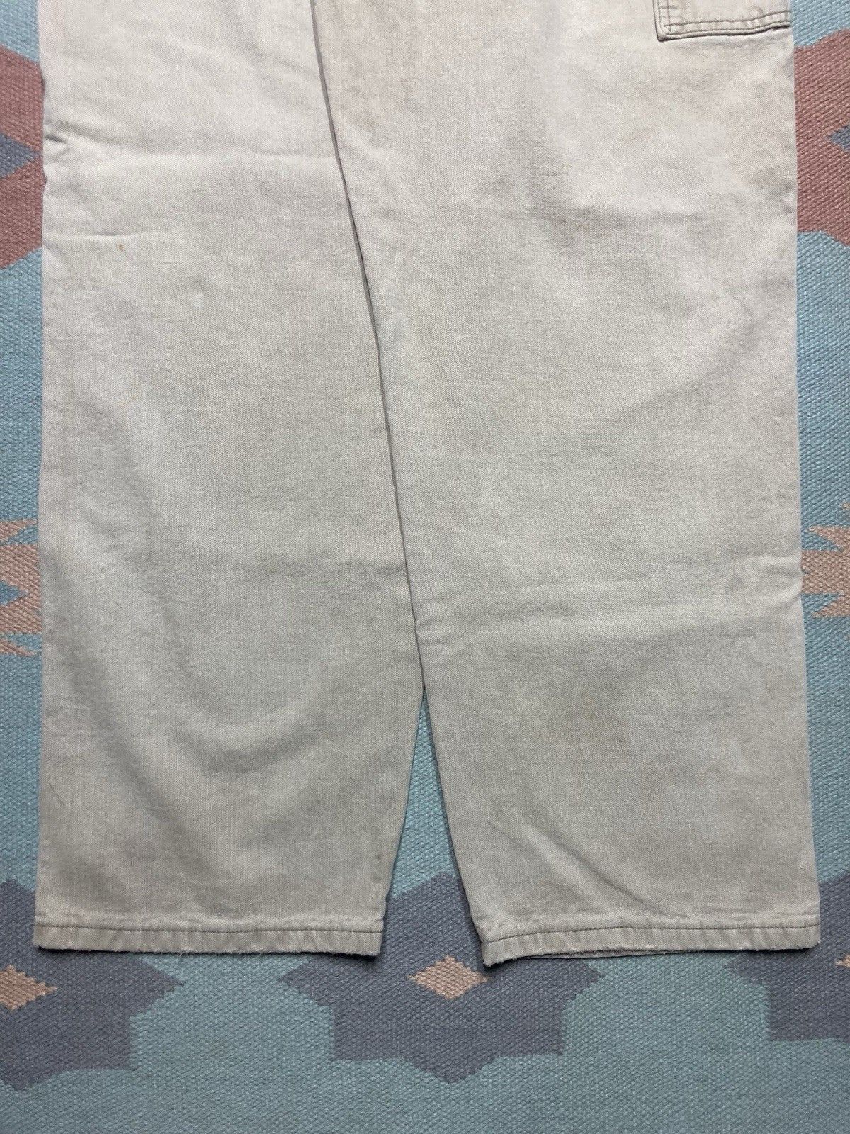 Vintage × Wrangler y2k wrangler carpenter pants khaki jeans baggy skater 37x32 Size US 37 - 2 Thumbnail