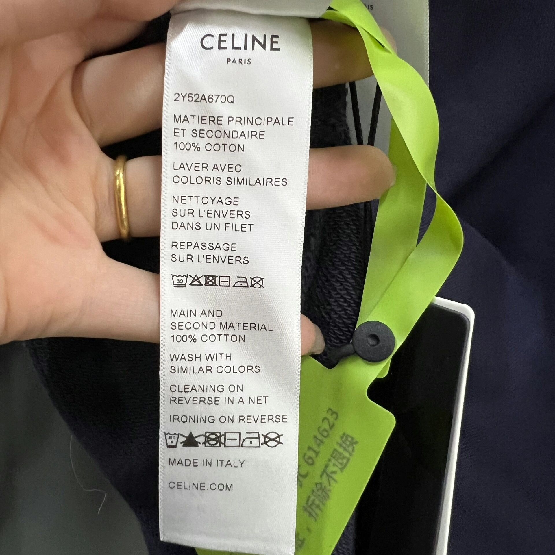 Celine Celine Spliced Letter Print Hoodie Size US M / EU 48-50 / 2 - 4 Thumbnail