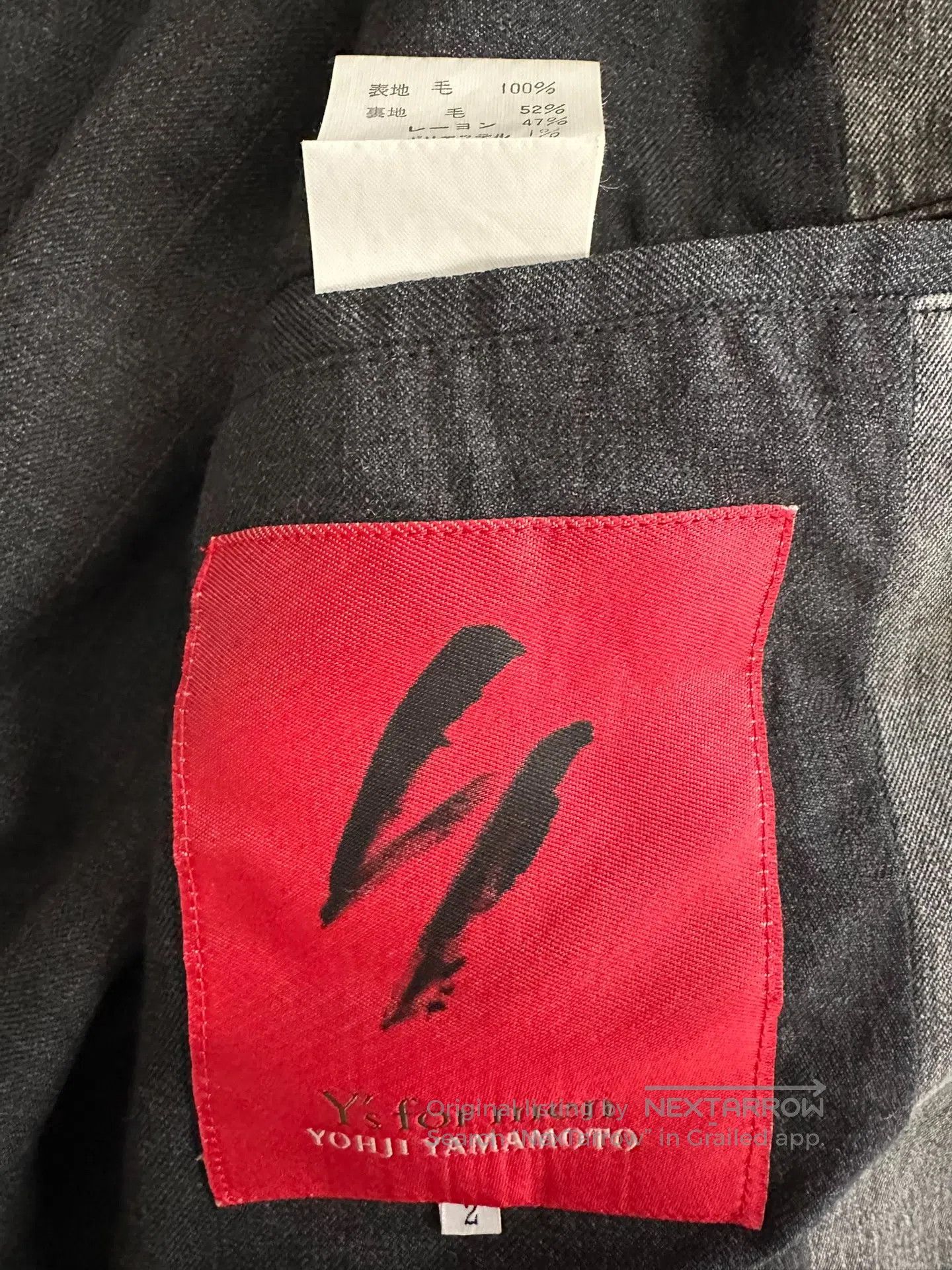 Yohji Yamamoto YOHJI YAMAMOTO Red-label wool coat| Size US M / EU 48-50 / 2 - 5 Thumbnail