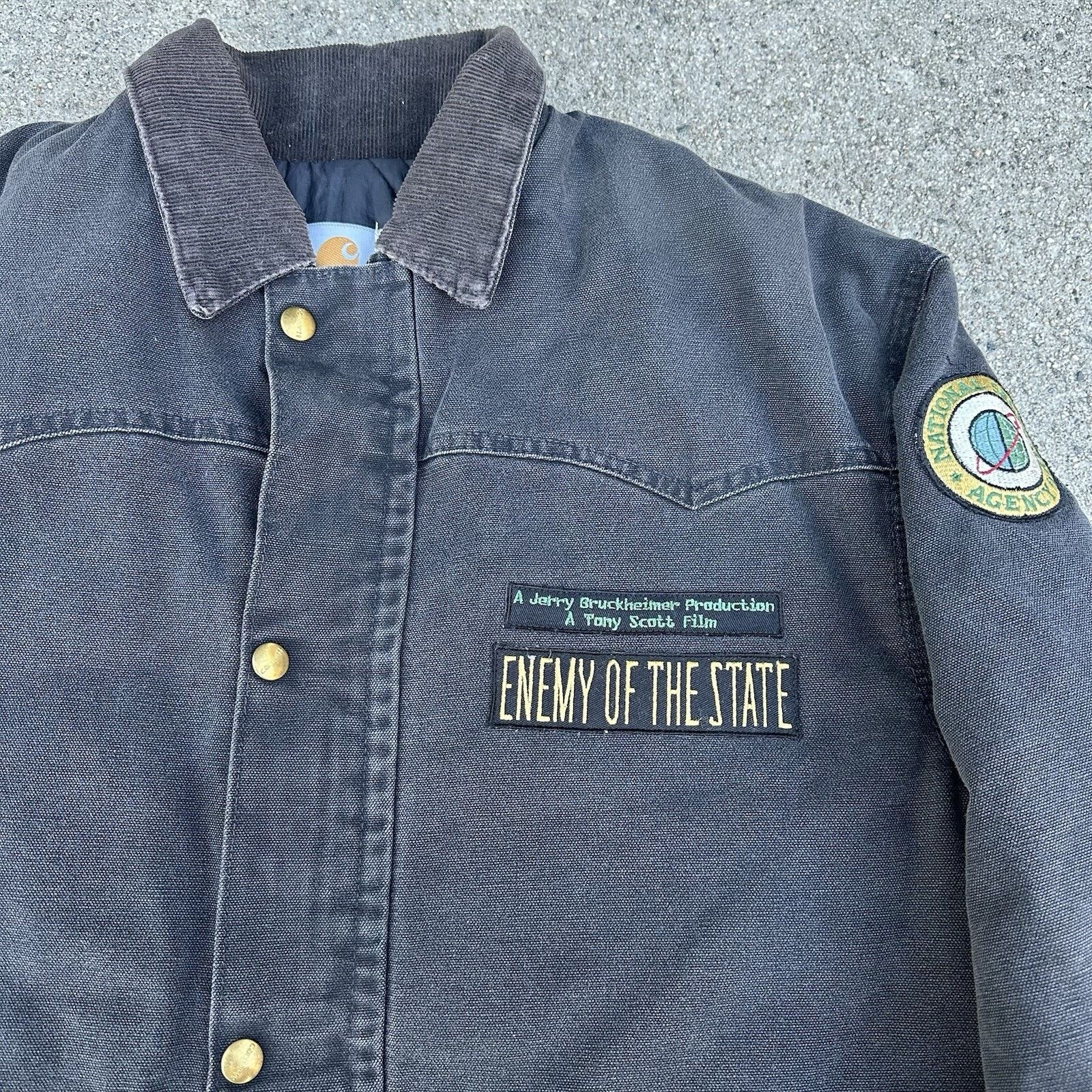 Carhartt × Vintage Vintage 1998 Carhartt Enemy Of The State Cast & Crew Jacket Size US M / EU 48-50 / 2 - 2 Thumbnail