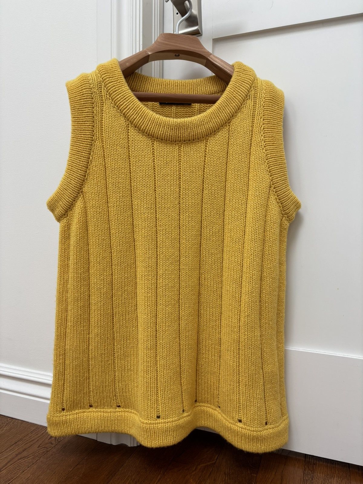 トップス RAF SIMONS KNIT VEST Raf Simons Cropped Sweater Vest via Grailed seller 'Vohmit