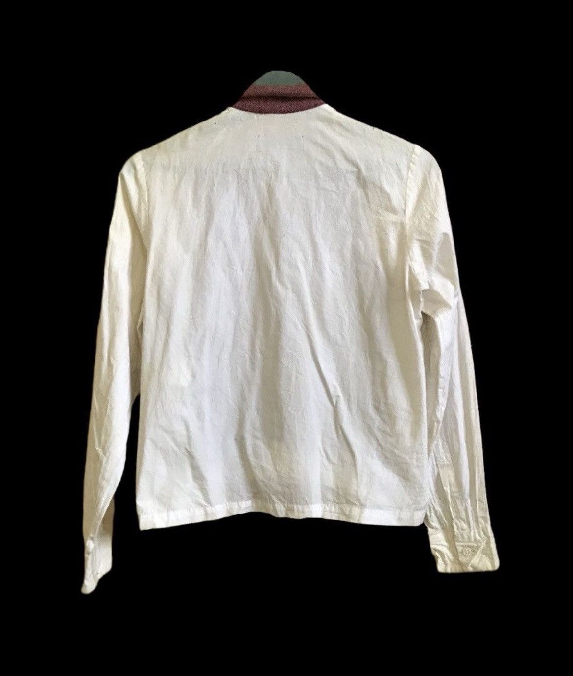 Comme des Garcons × Junya Watanabe × Rei Kawakubo AD1999 Shirt Double layer Wool artwork Size M / US 6-8 / IT 42-44 - 15 Thumbnail