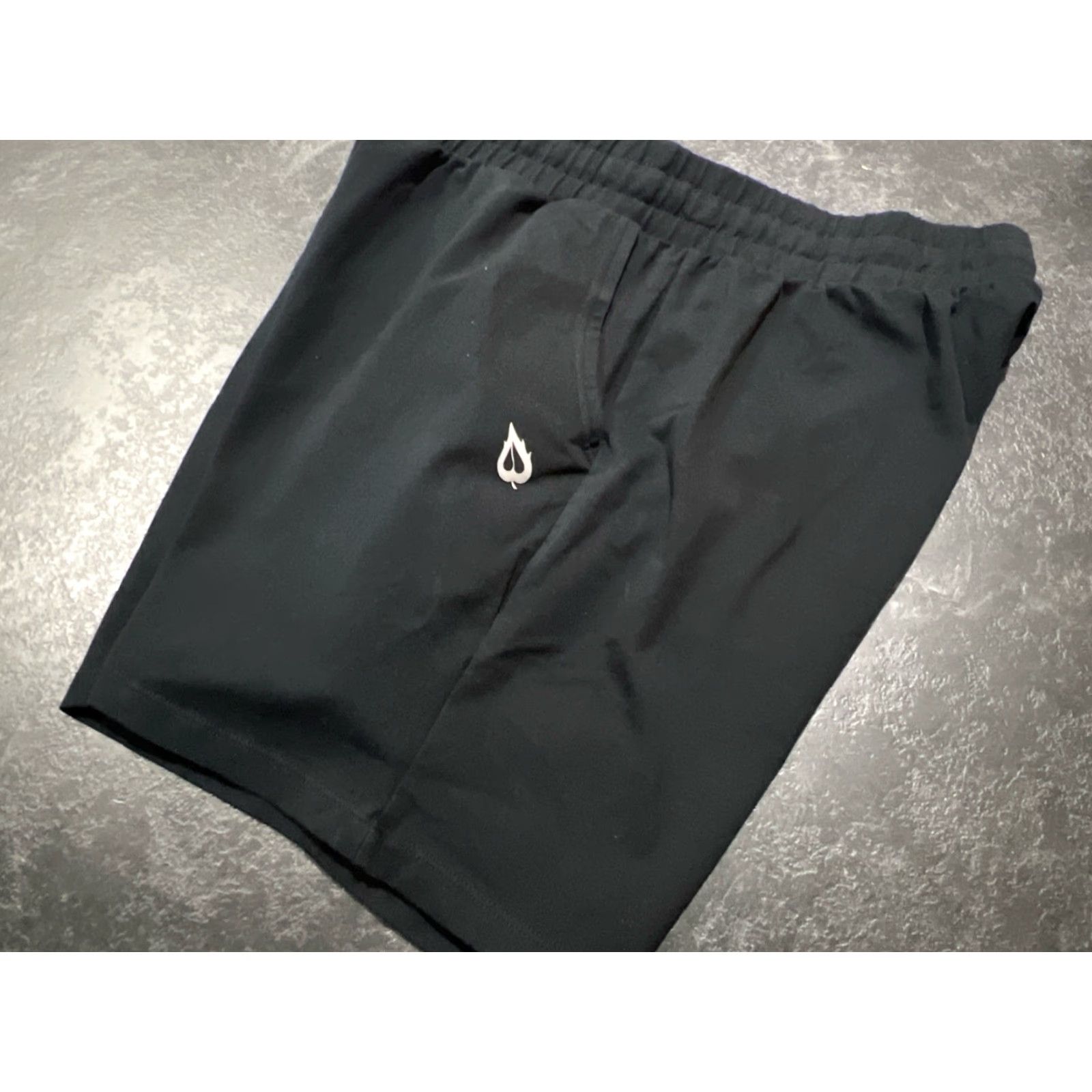 Vintage Baleaf Shorts Men’s Black Elastic Waist Drawstring Pockets Size Large L Size US 33 - 4 Thumbnail