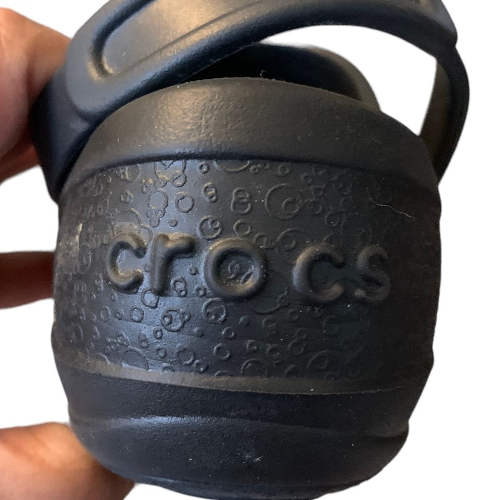 Crocs Crocs Women's Size 6 Clog Black Leopard Print Design Sandal Size US 6 / IT 36 - 8 Thumbnail