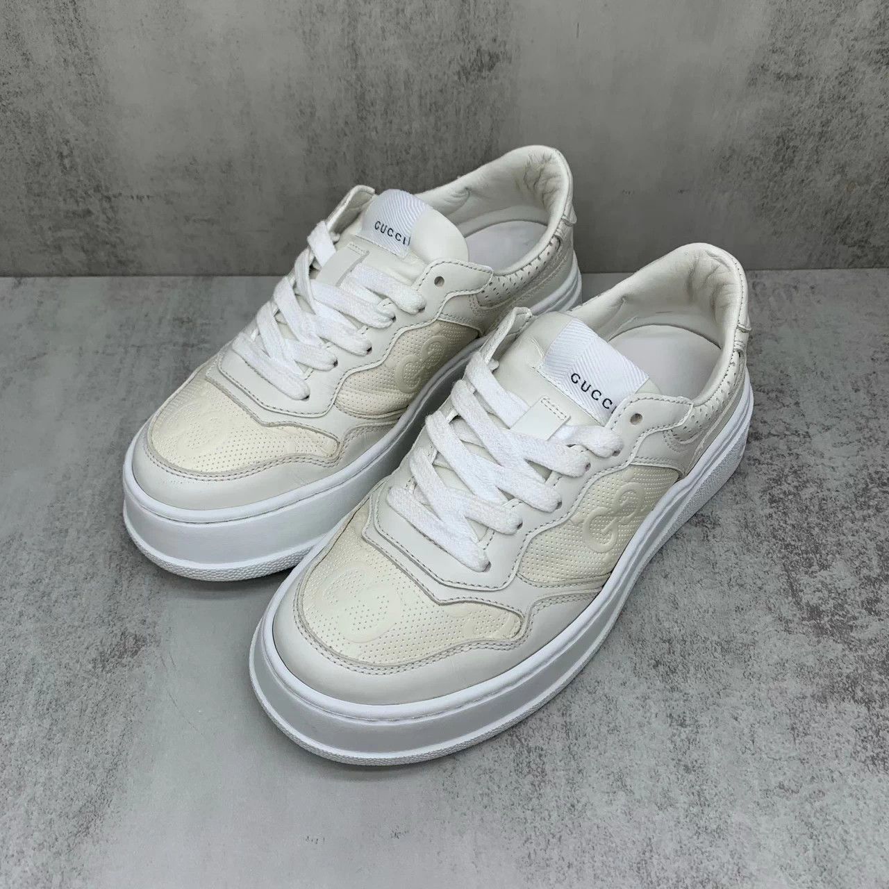 Gucci Gucci White 'Cookie' Sneakers EU35.5 95New JZ1369 Size US 4.5 / IT 34.5 - 1 Thumbnail
