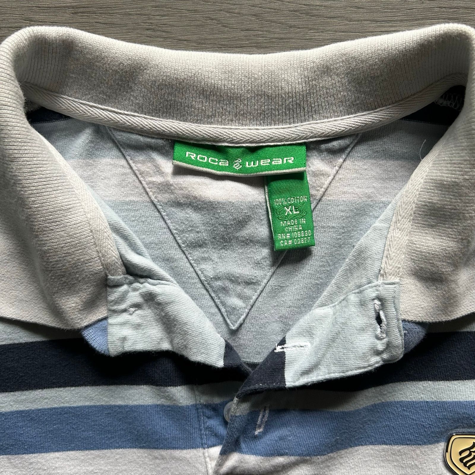 Rocawear Vintage y2k Rocawear Long Sleeve Striped Polo rugby Shirt Size US XL / EU 56 / 4 - 2 Thumbnail