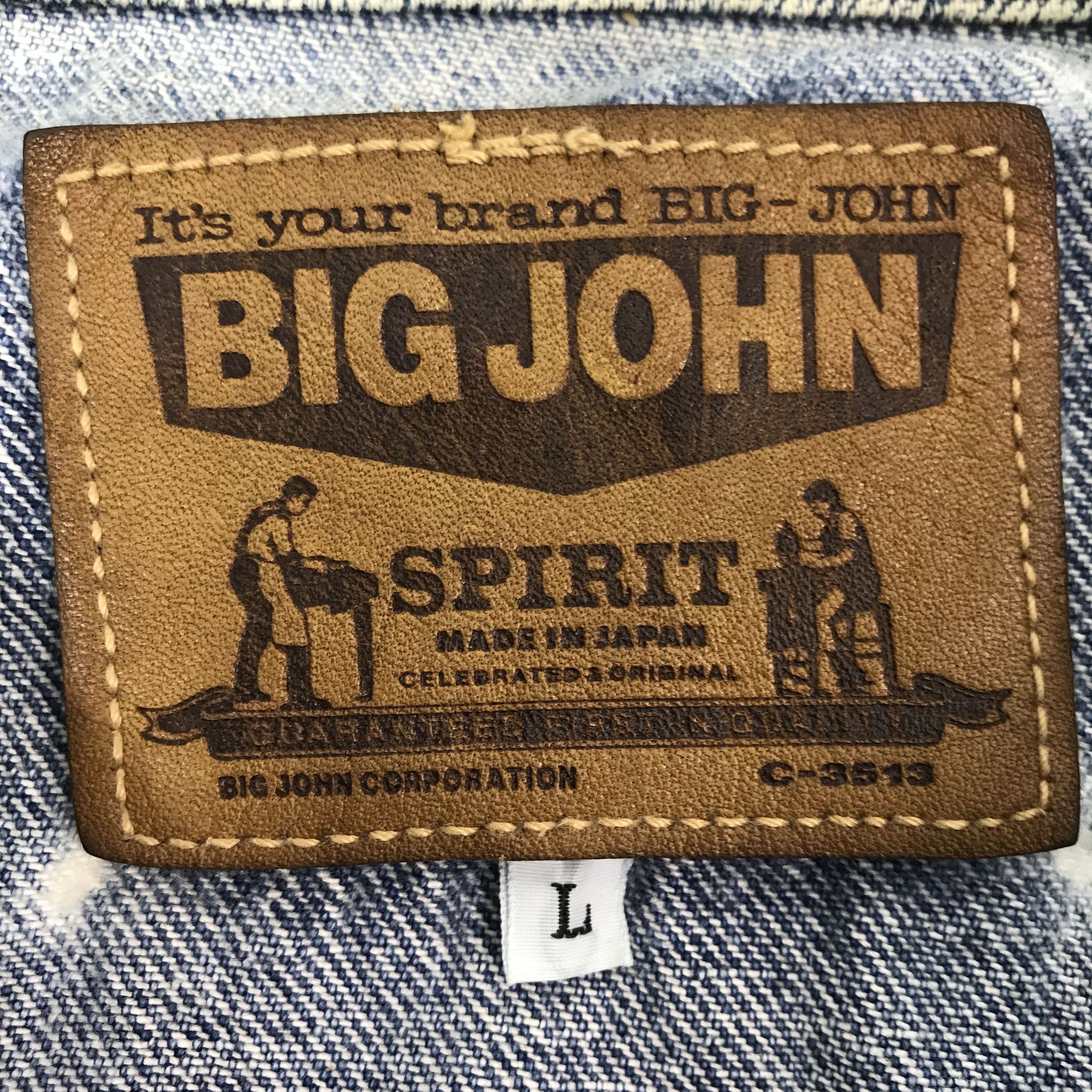 Big John × Vintage Vintage Big John Denim Skull art design Jacket Size US L / EU 52-54 / 3 - 12 Thumbnail
