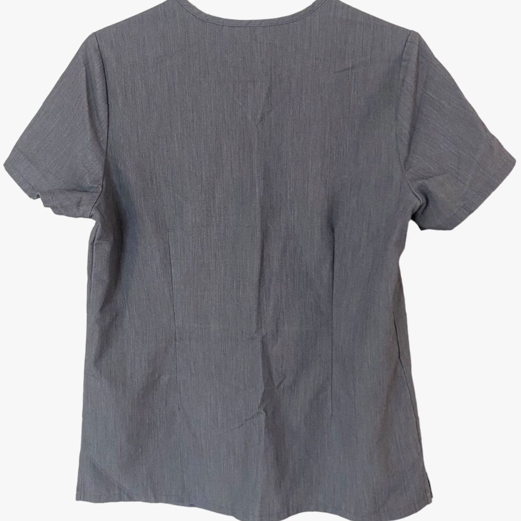 Vintage FIGS Caterina One-Pocket Scrub Top Women's Small Gray Stretch Short Sleeve Size S / US 4 / IT 40 - 3 Thumbnail