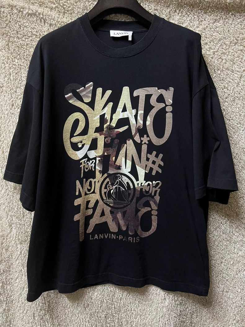 Lanvin Lanvin Men's Short Sleeve Graphic T-Shirt-2508 Size US XS / EU 42 / 0 - 1 Thumbnail