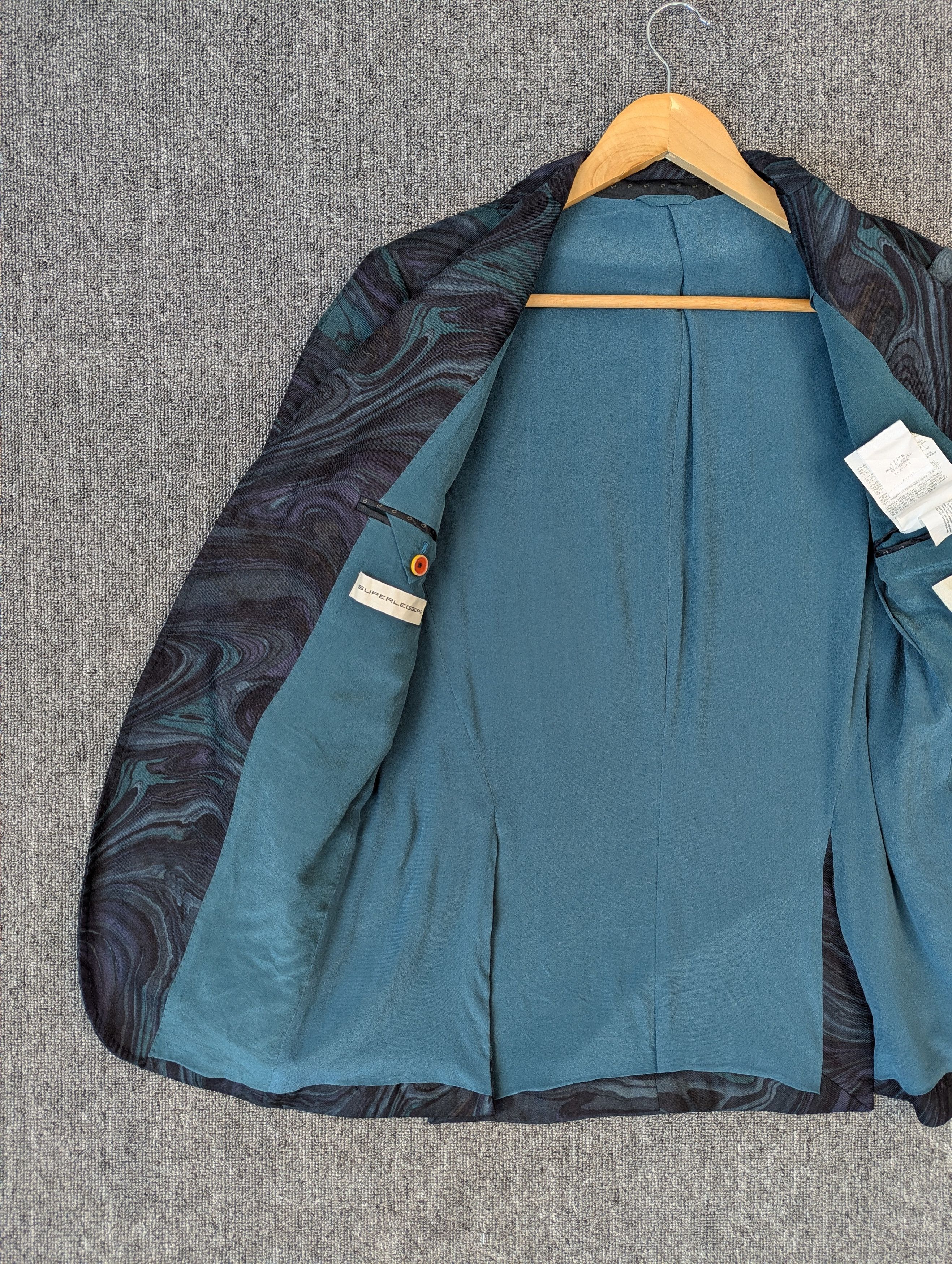 Etro ETRO Marble Pattern SUPER LEGGERA Emerald Green 46 Suit Size US S / EU 44-46 / 1 - 8 Thumbnail