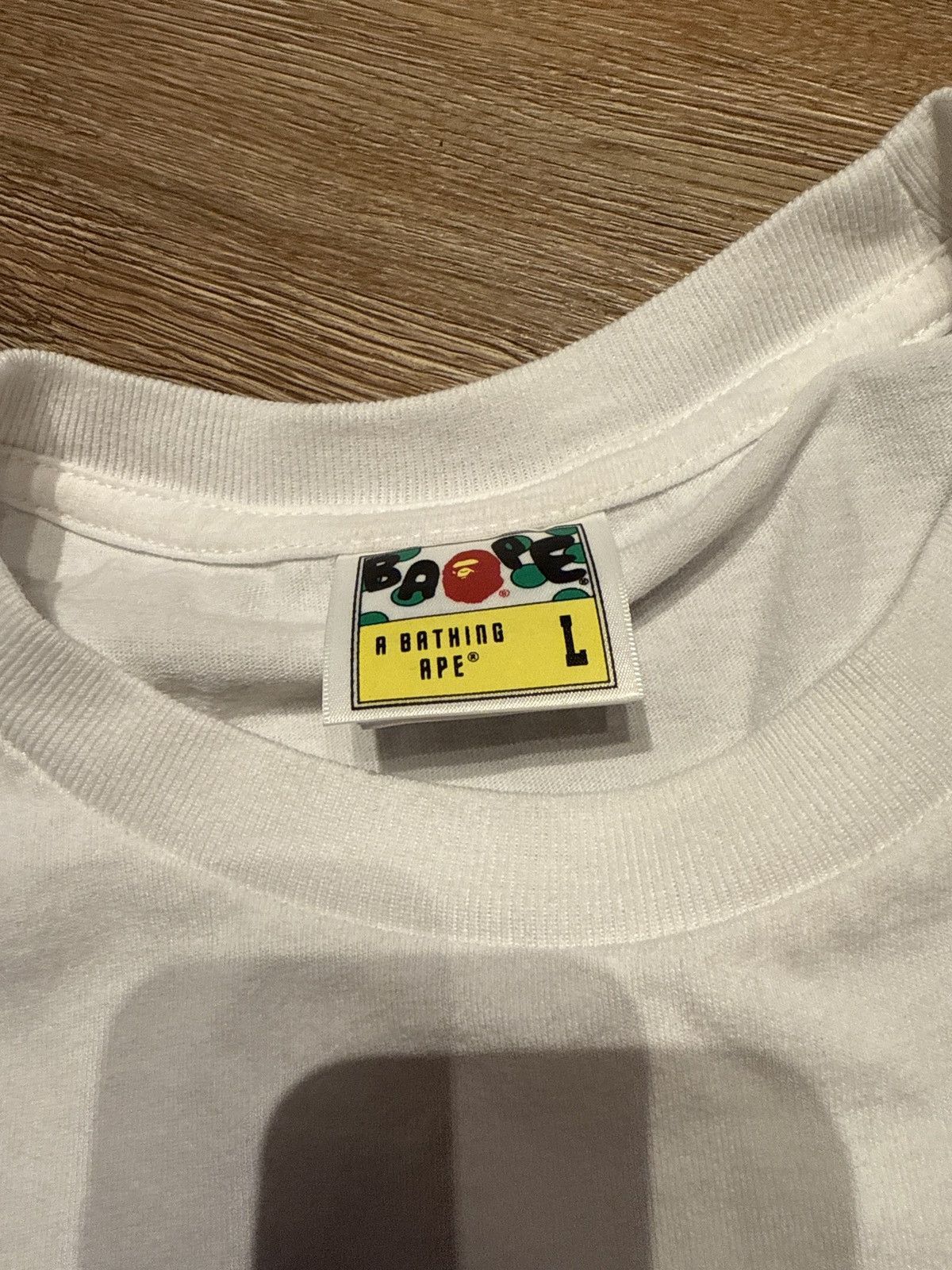 Bape White Bape T-Shirt Size US L / EU 52-54 / 3 - 4 Thumbnail
