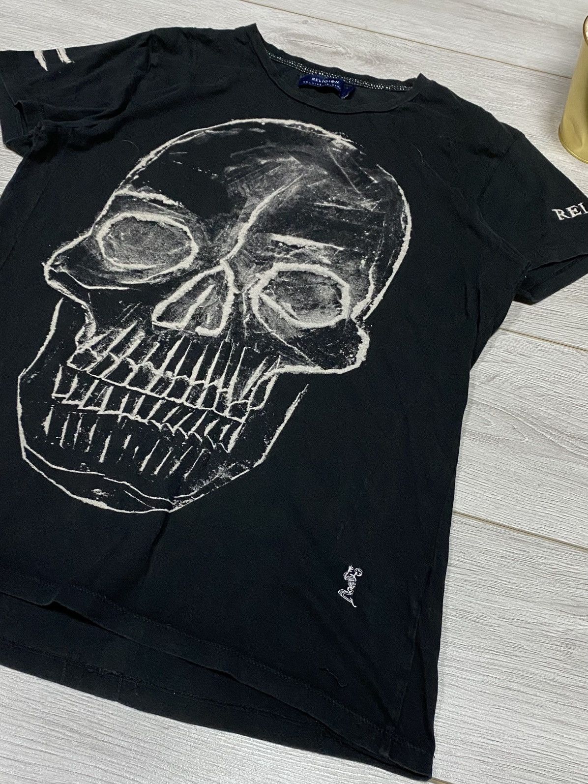 Vintage Big skull cross Religion t-shirt McQ style abstract Size US M / EU 48-50 / 2 - 3 Thumbnail
