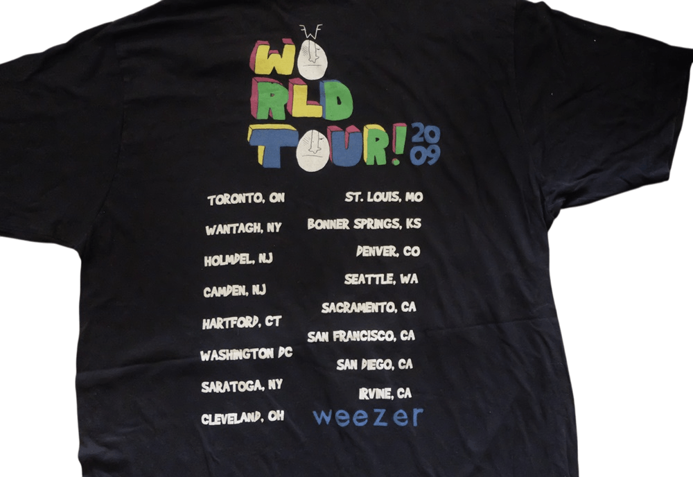 Band Tees Weezer 2009s Tour Shirt Size US L / EU 52-54 / 3 - 5 Thumbnail