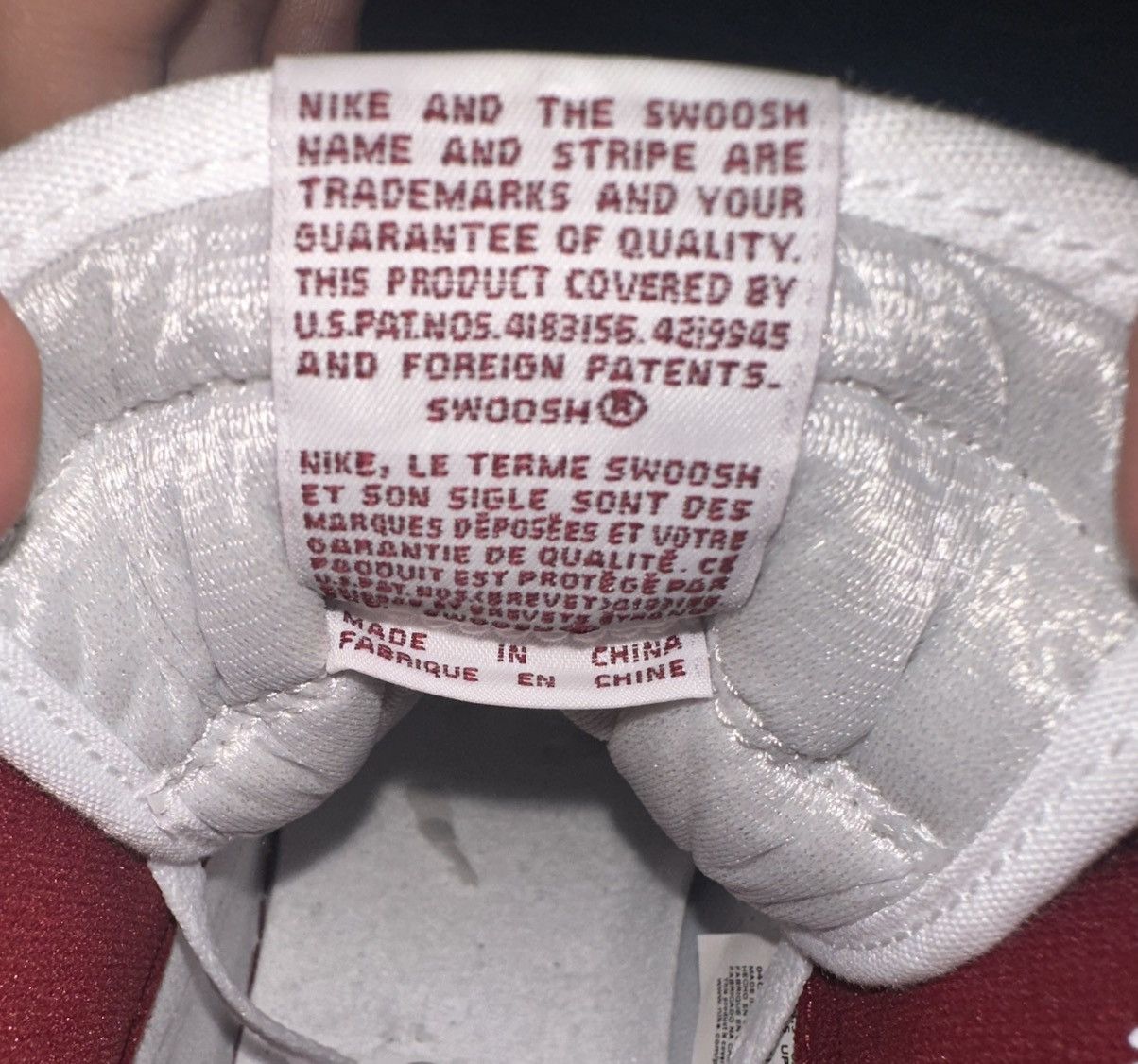 Jordan Brand Air Jordan 1 Metallic Burgundy Size 10.5 Size US 10.5 / EU 43-44 - 6 Thumbnail