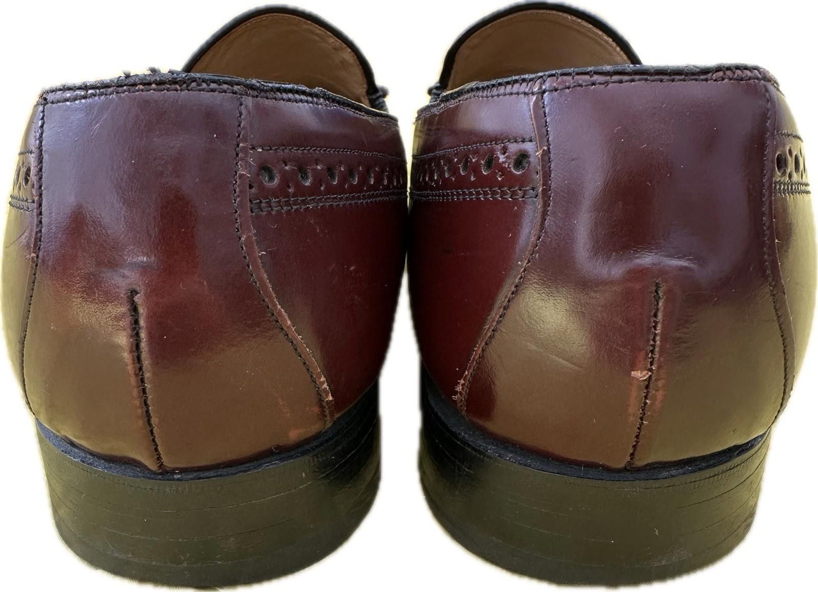 Johnston & Murphy VTG Crown Aristocrat Brown Leather Tassel Loafers‎ Sz 10.5 D/B Leather Loafers Men 10.5 Johnston Murphy Aristocrat main image 2