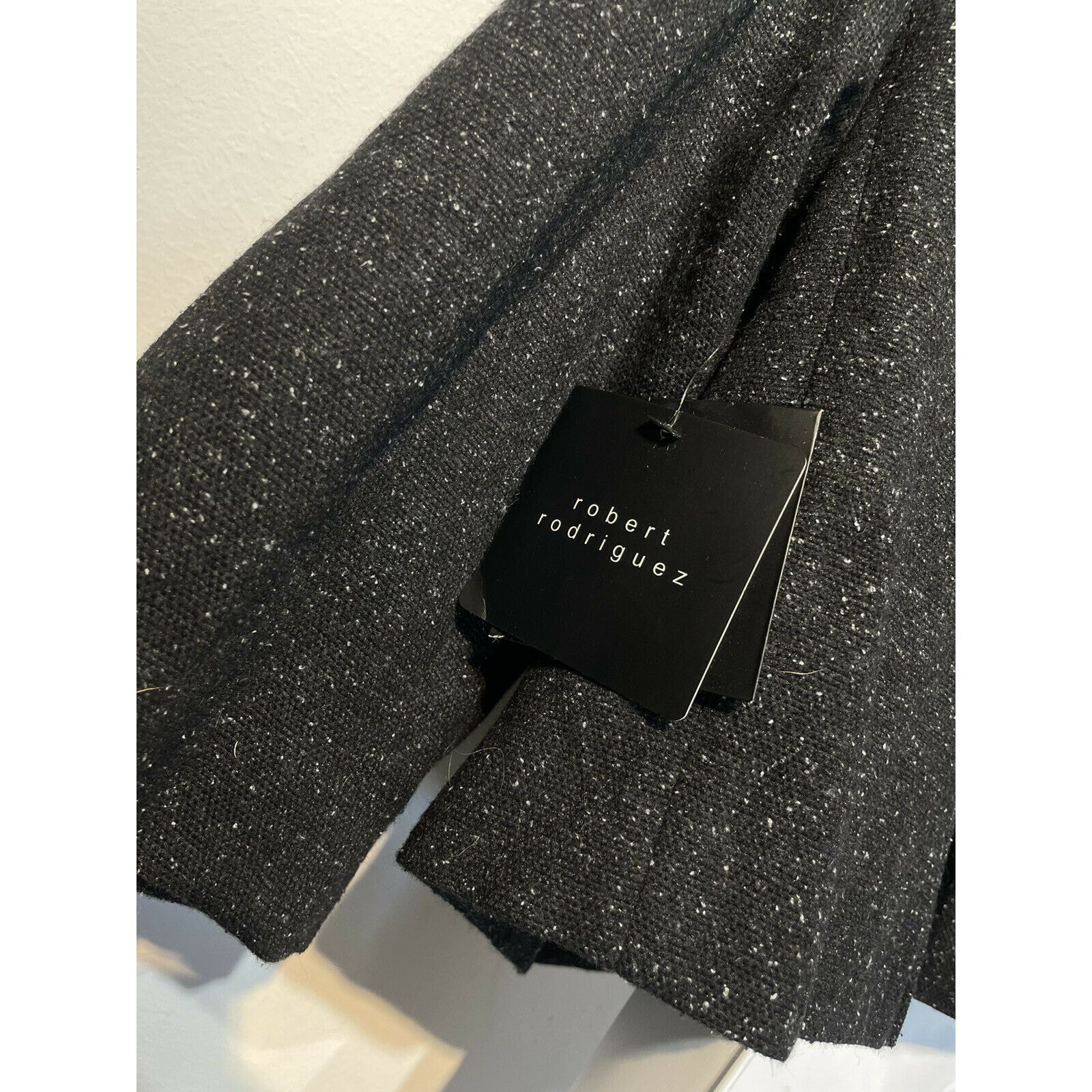 Robert Rodriguez Robert Rodriguez Women’s Size 6 Black Spotted Wool Silk Coat Size M / US 6-8 / IT 42-44 - 7 Thumbnail