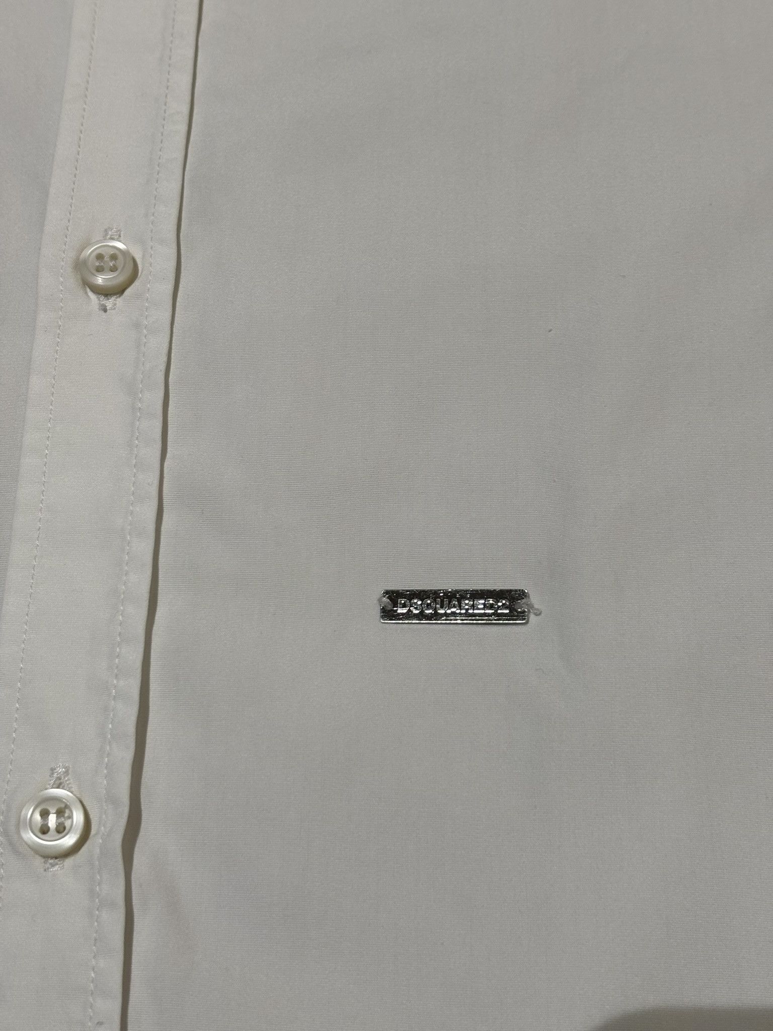 Dsquared2 Dsquared2 White Shirt Size 52 Size US L / EU 52-54 / 3 - 10 Thumbnail