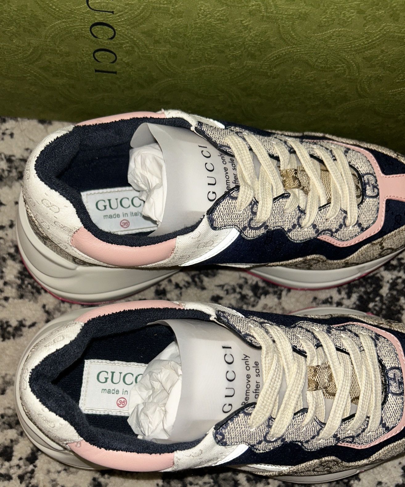 Gucci Gucci GG Supreme Rhyton Sneaker Size US 6 / IT 36 - 4 Thumbnail