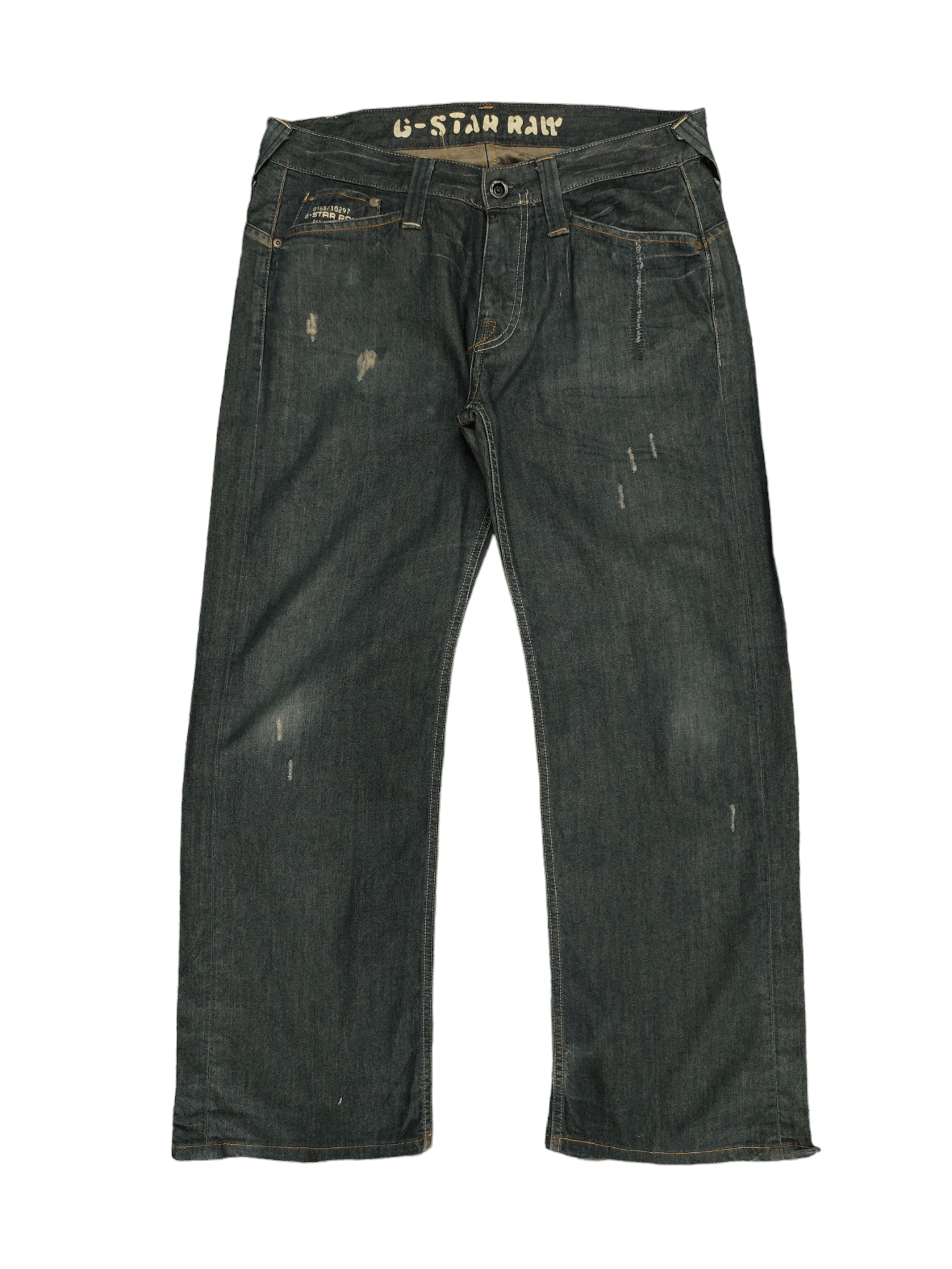 G-Star Loose Jeans G-Star Raw Distress Denim Wide Leg Y2k Size US 33 - 1 Thumbnail