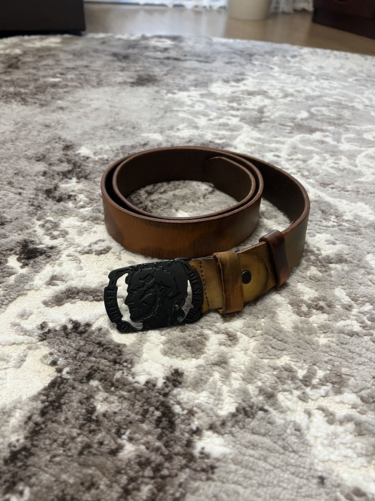 Diesel Vintage Diesel Y2K Studded Avant Garde Leather Belt | Grailed