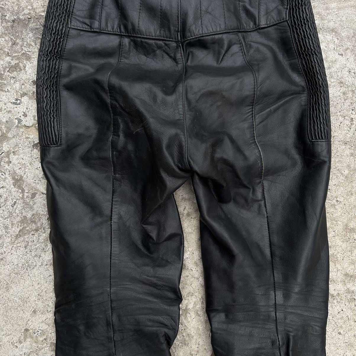 Vintage Vintage Moto Leather Pants Overalls Size 48 Y2K 00s Size US 32 / EU 48 - 10 Thumbnail