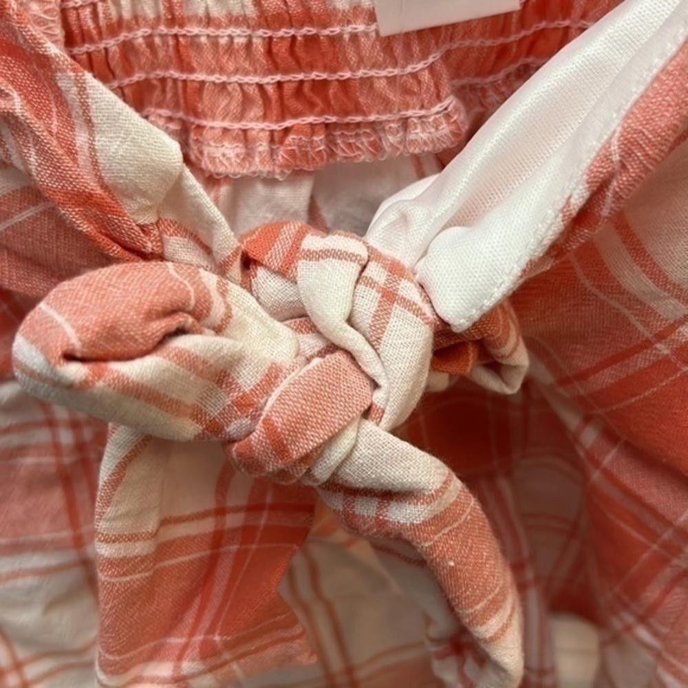 Designer Kirious plaid bow tie front tank top, cropped Size S / US 4 / IT 40 - 7 Thumbnail