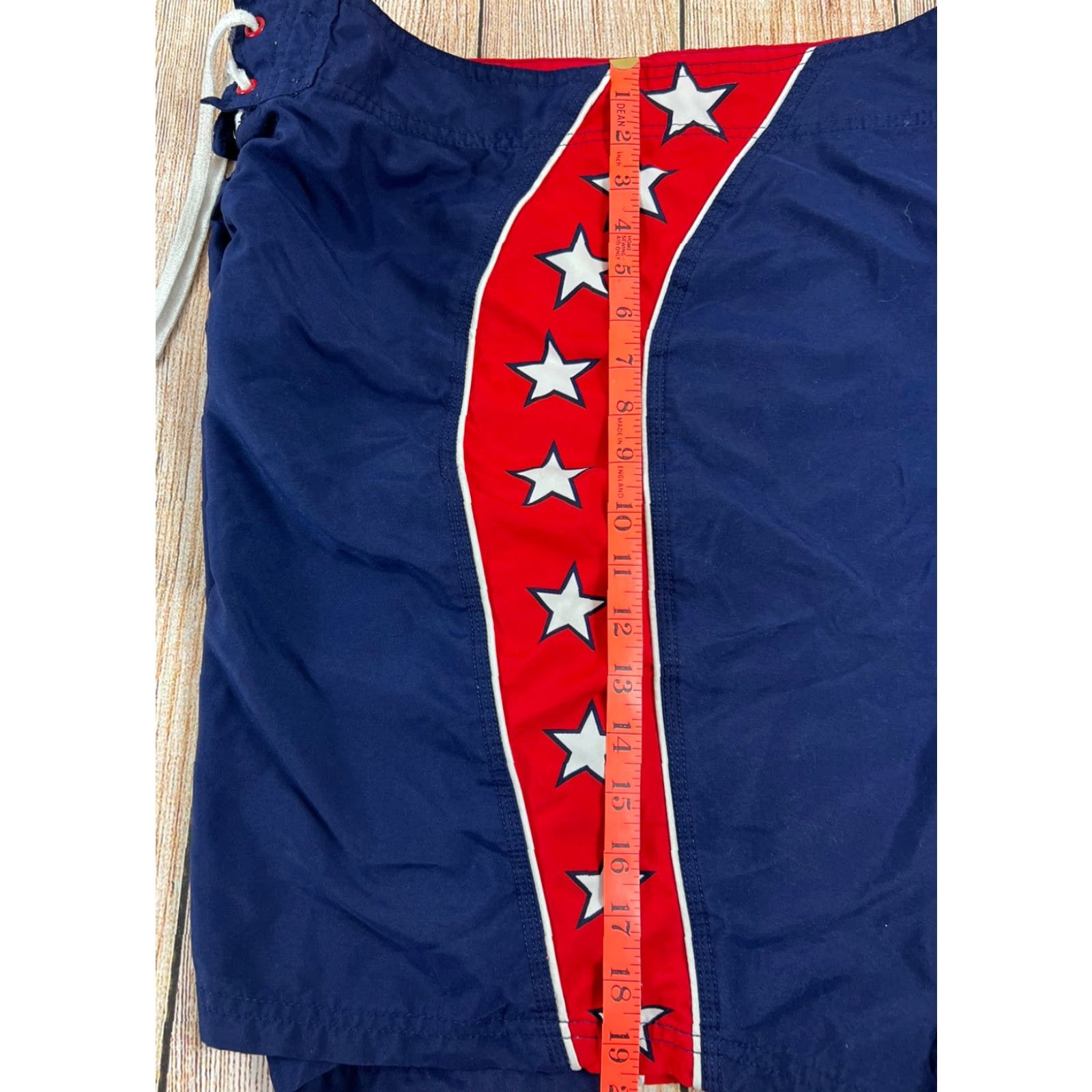 Vintage VINTAGE Giant Swim Trunks Board Shorts Mens 36 Blue Stars-Pattern Blue Coast Surfing Size US 36 / EU 52 - 4 Thumbnail