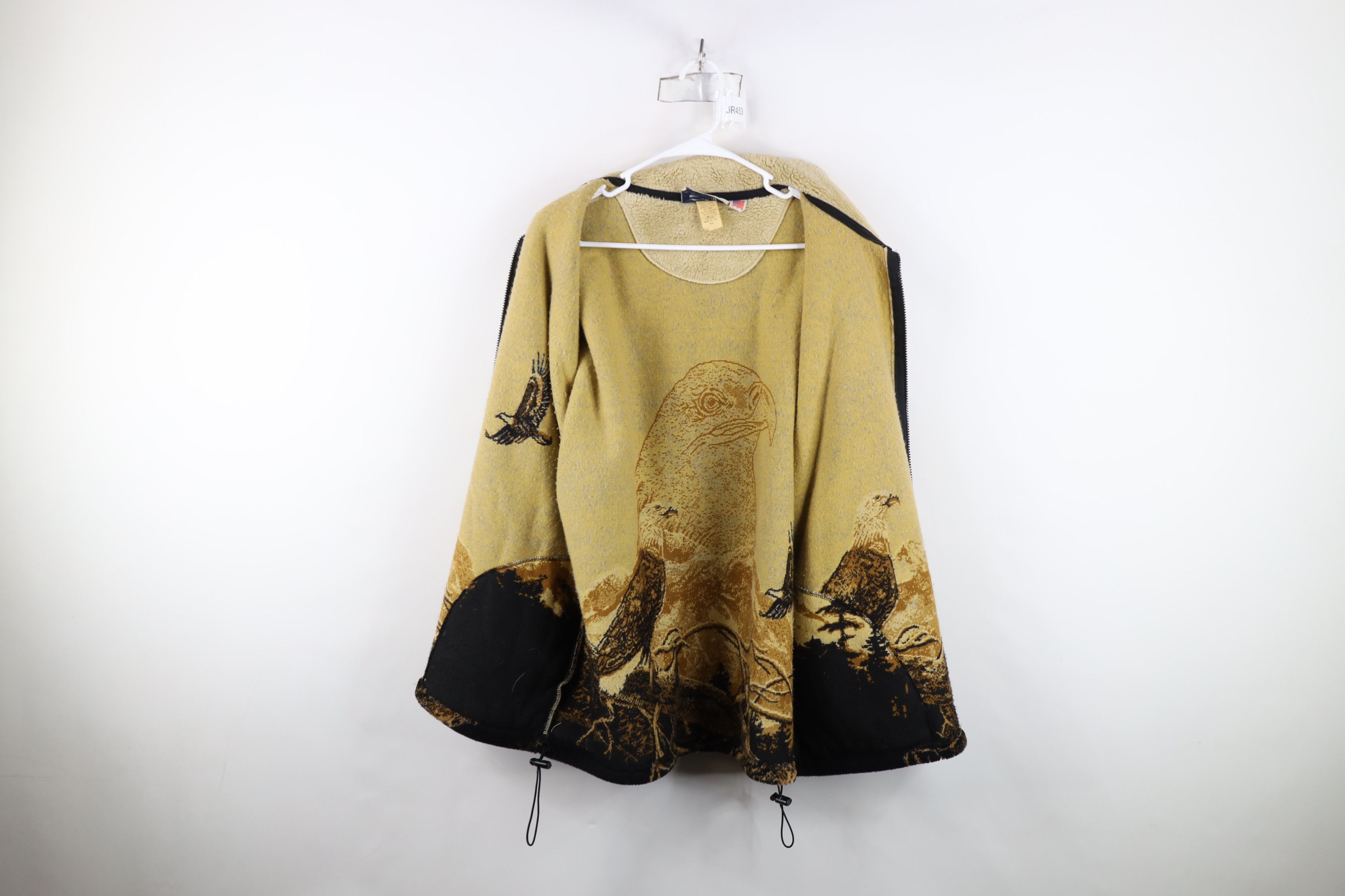 Vintage Vintage 90s Streetwear All Over Print Fleece Jacket USA Size US XL / EU 56 / 4 - 12 Thumbnail