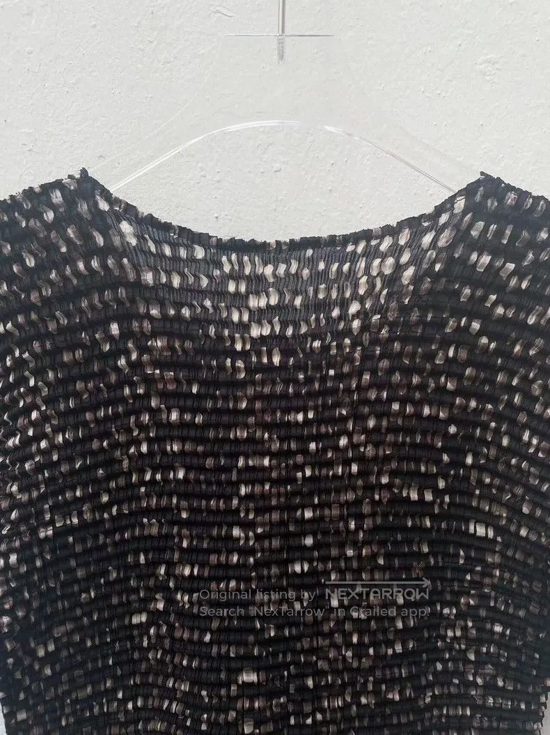 Issey Miyake Issey Miyake Vintage Polka Dot Ruffle Short Sleeve Top Size M / US 6-8 / IT 42-44 - 5 Thumbnail