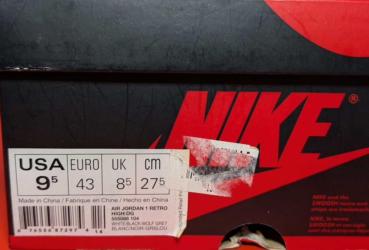 Jordan Brand Size 9.5 - Air Jordan 1 Retro OG High Barons Size US 9.5 / EU 42-43 - 7 Thumbnail