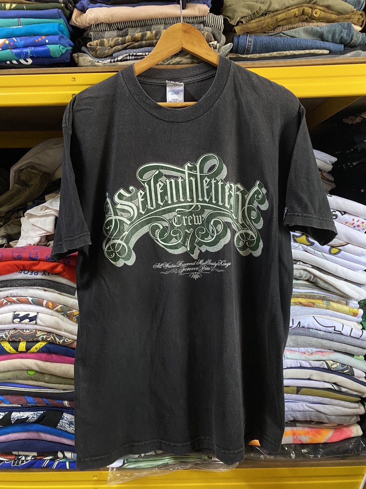 Vintage The Seventh Letter White OG Artwork hip hop skate