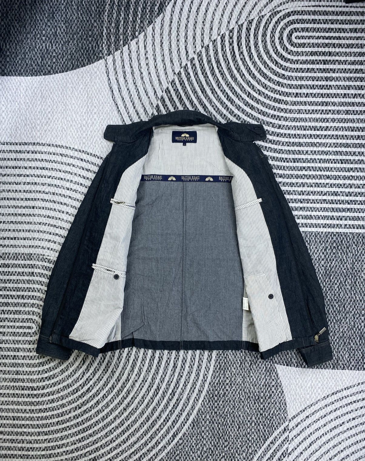 Japanese Brand Vintage British Khaki Rare Dark Grey Zipper Jacket Size US M / EU 48-50 / 2 - 6 Thumbnail