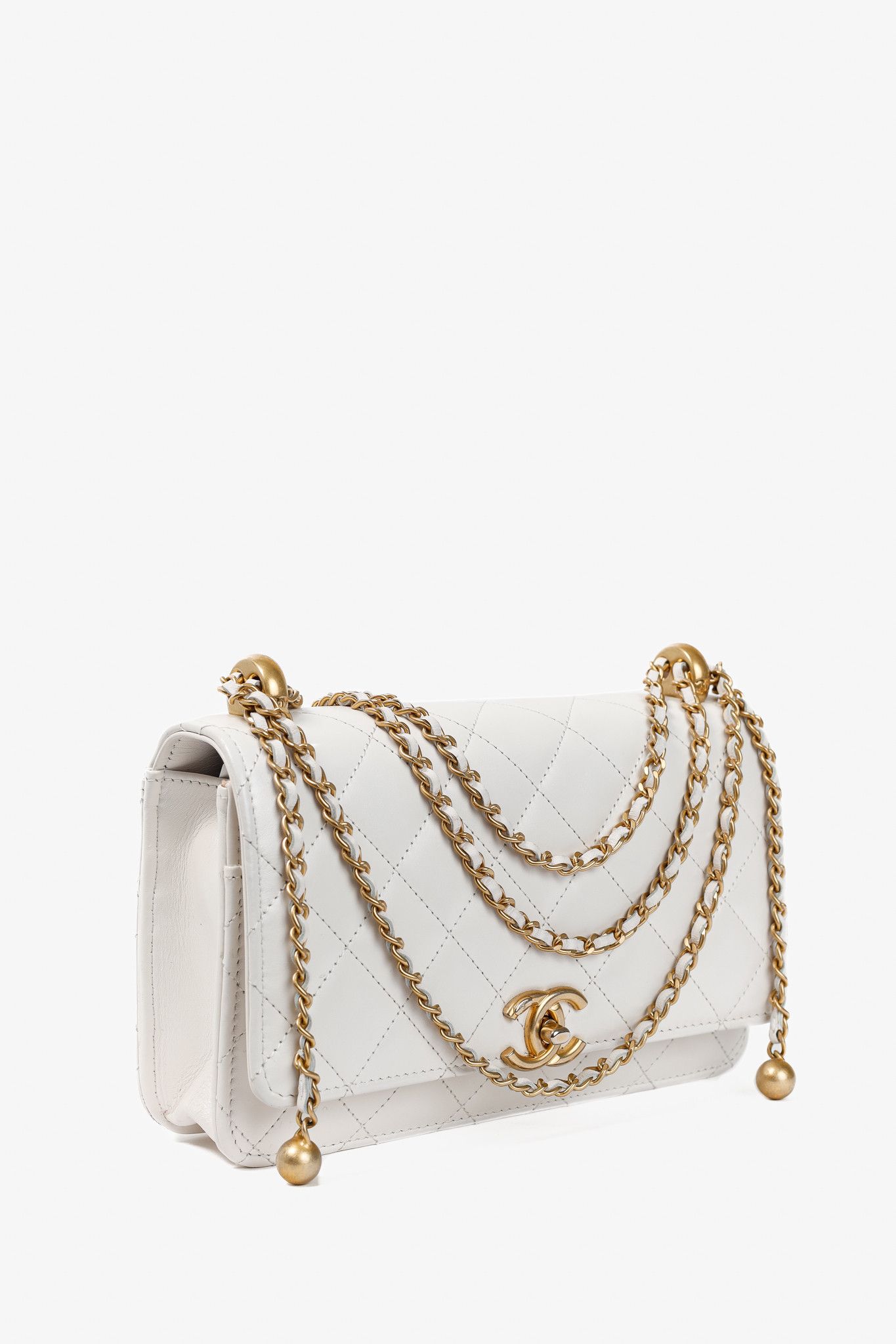 Chanel Chanel Pearl Crush Quilted Lambskin Leather Wallet on Chain Size ONE SIZE - 2 Thumbnail