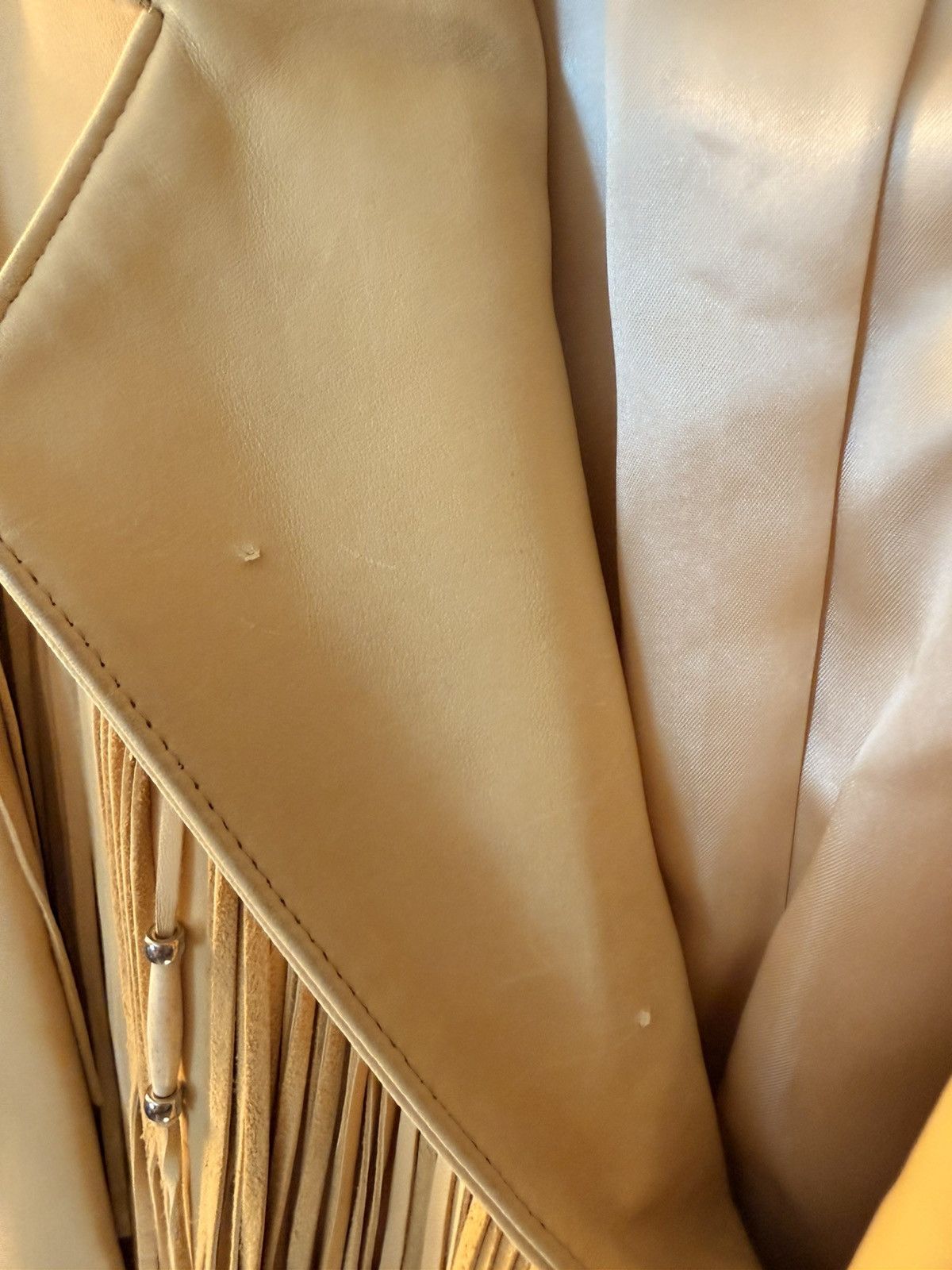 Diamond Leather Collection Diamond leather tassel coat Size US L / EU 52-54 / 3 - 5 Thumbnail