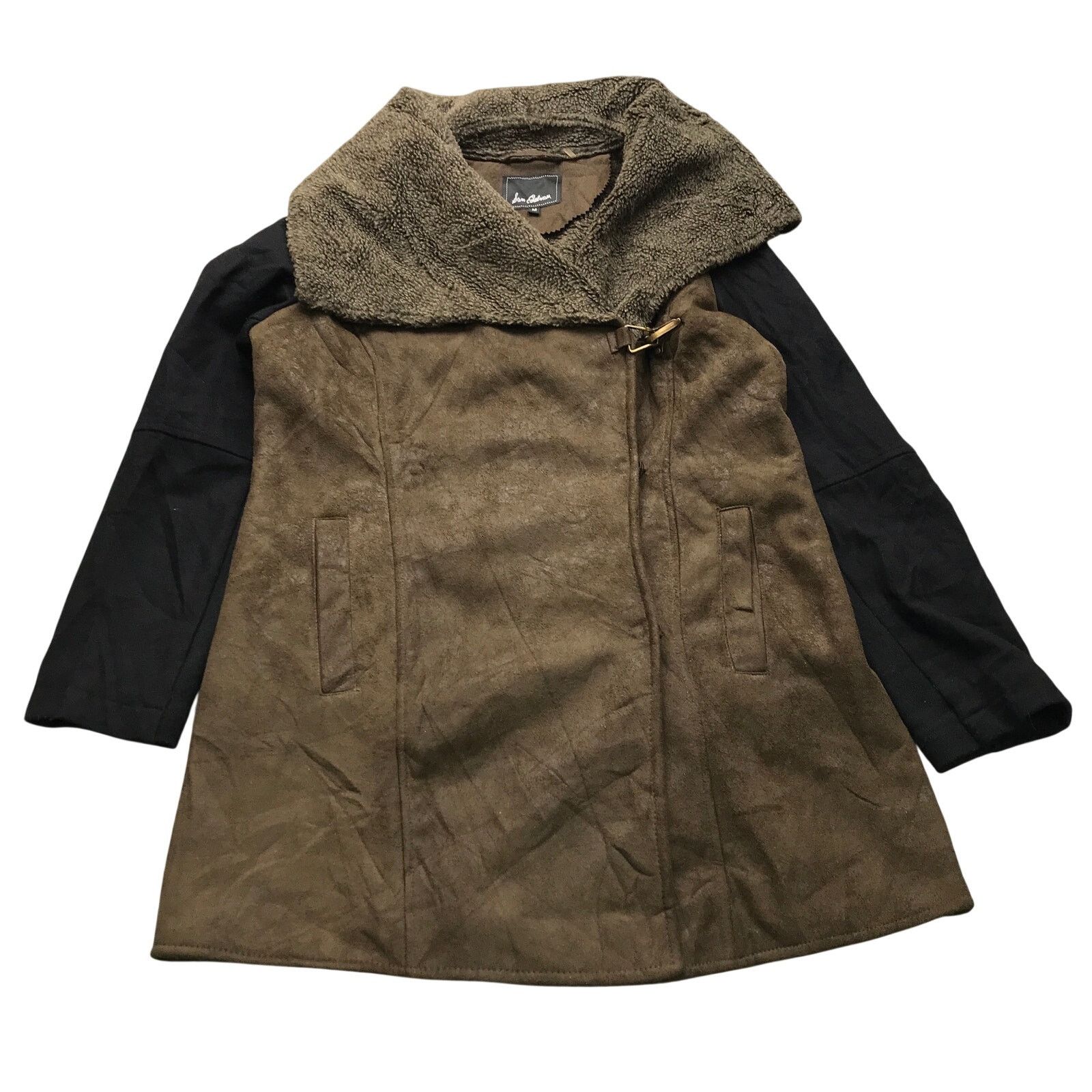 Sam Edelman Sam Edelman Wool Blend Leather Jacket Women's M Olive Green Size M / US 6-8 / IT 42-44 - 1 Thumbnail