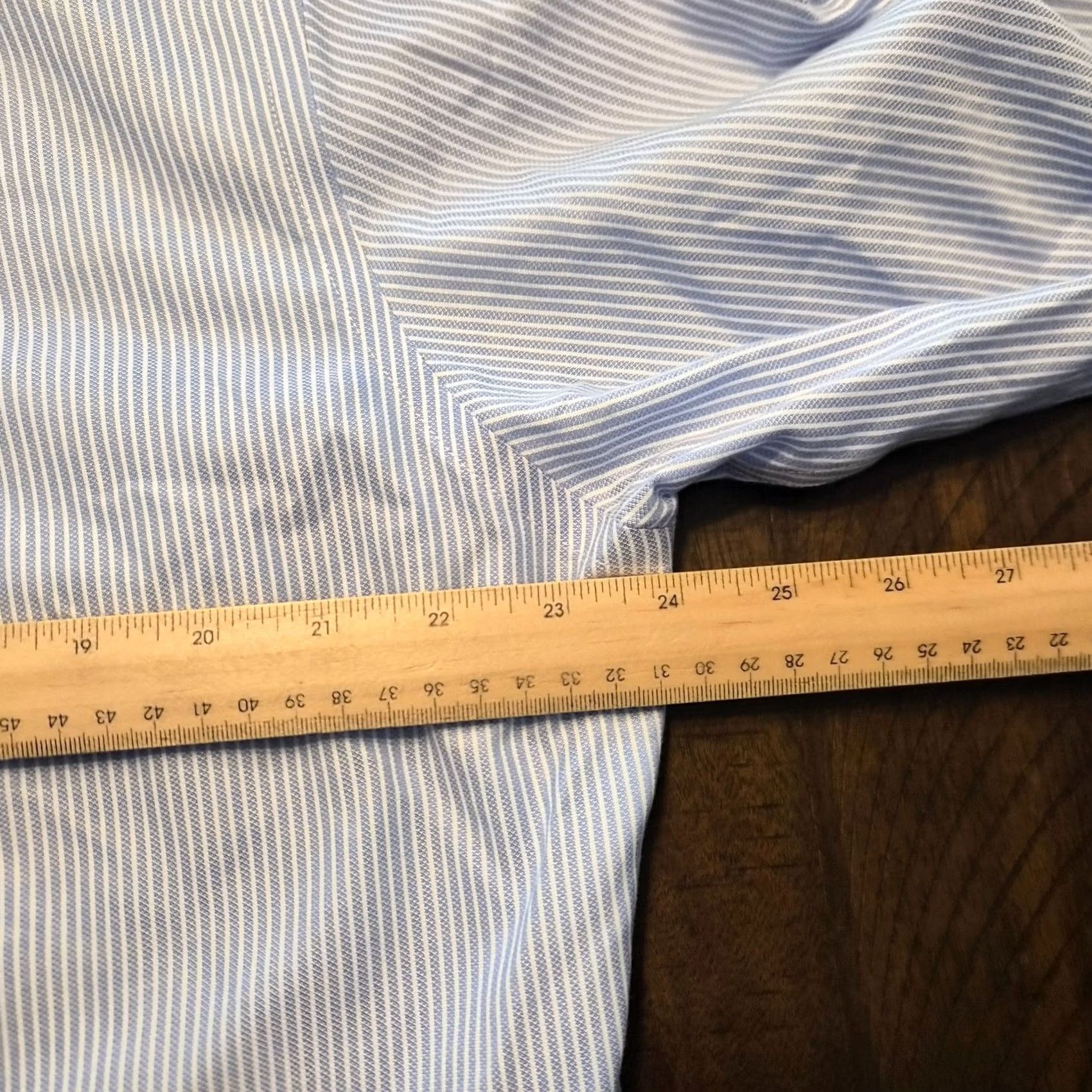Brooks Brothers Brooks Brothers Dress Shirt Mens 17 Regent Fit Non Iron Supima Blue White G193 Size 46R - 5 Thumbnail