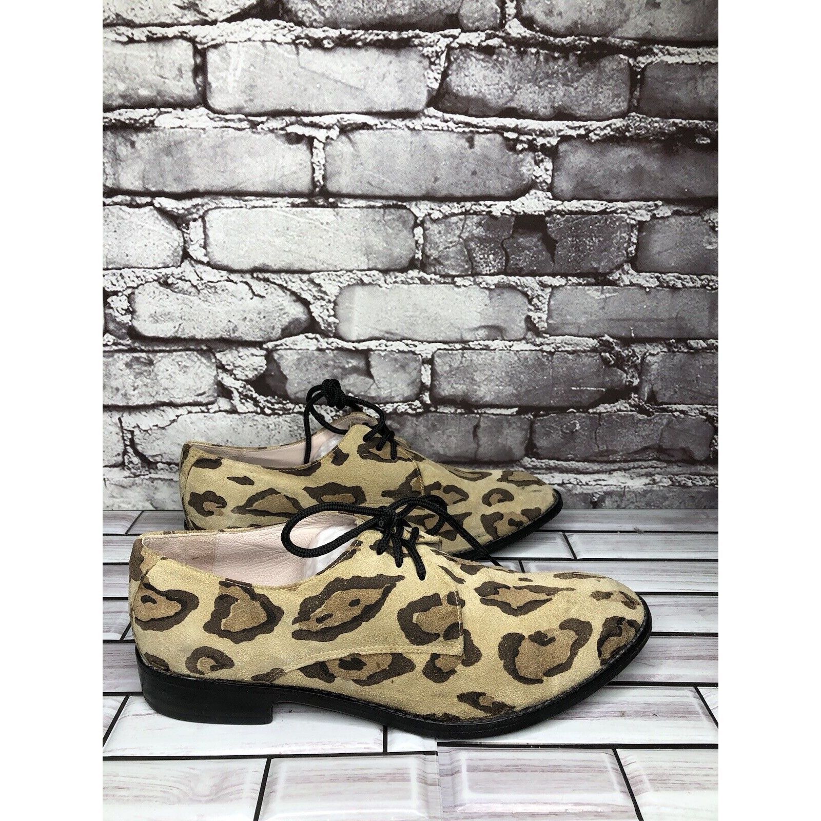 Other Penelope And Coco Leopard Print Suede Leather Oxfords Shoes Size US 10 / IT 40 - 21 Thumbnail